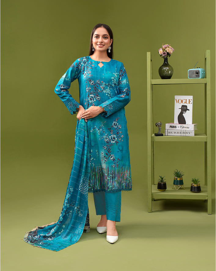 SASSI Viscose EMB Shirt & Dupatta Vol-2477
