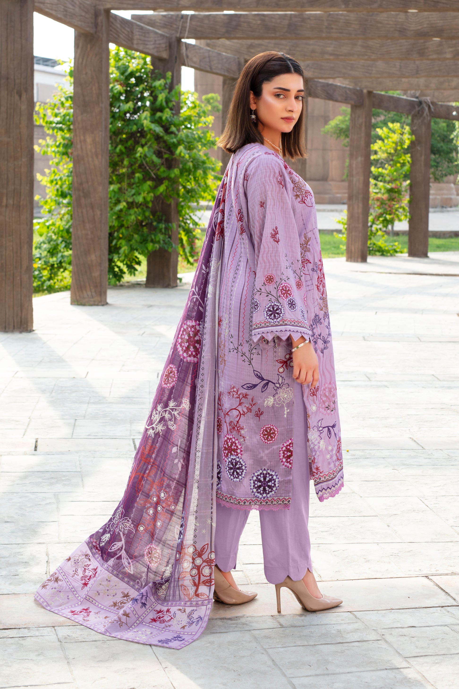 SASSI Viscose EMB Shirt & Dupatta Vol-2457