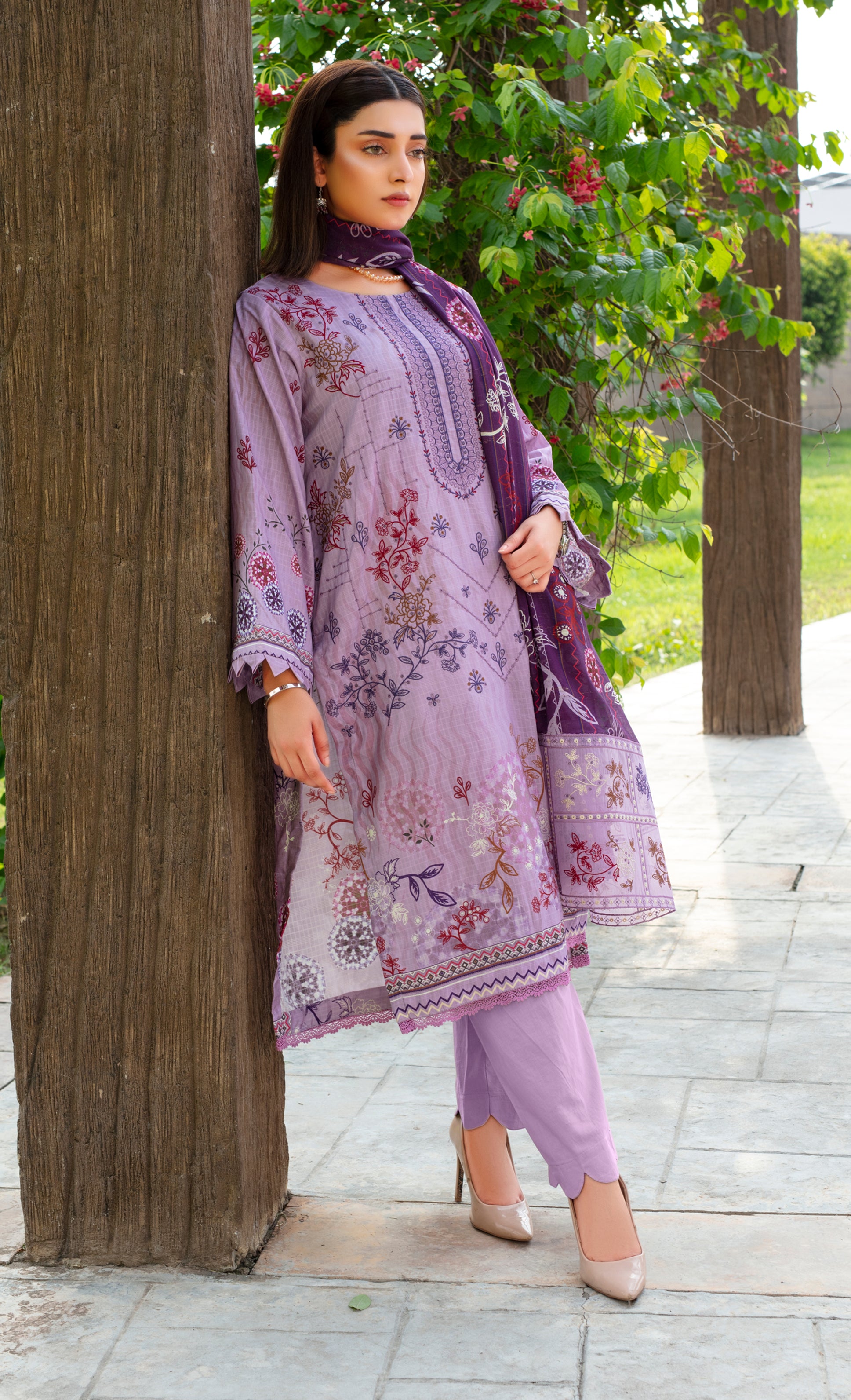 SASSI Viscose EMB Shirt & Dupatta Vol-2457