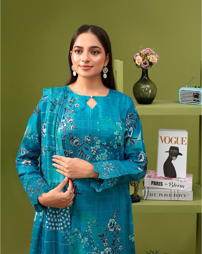 SASSI Viscose EMB Shirt & Dupatta Vol-2477