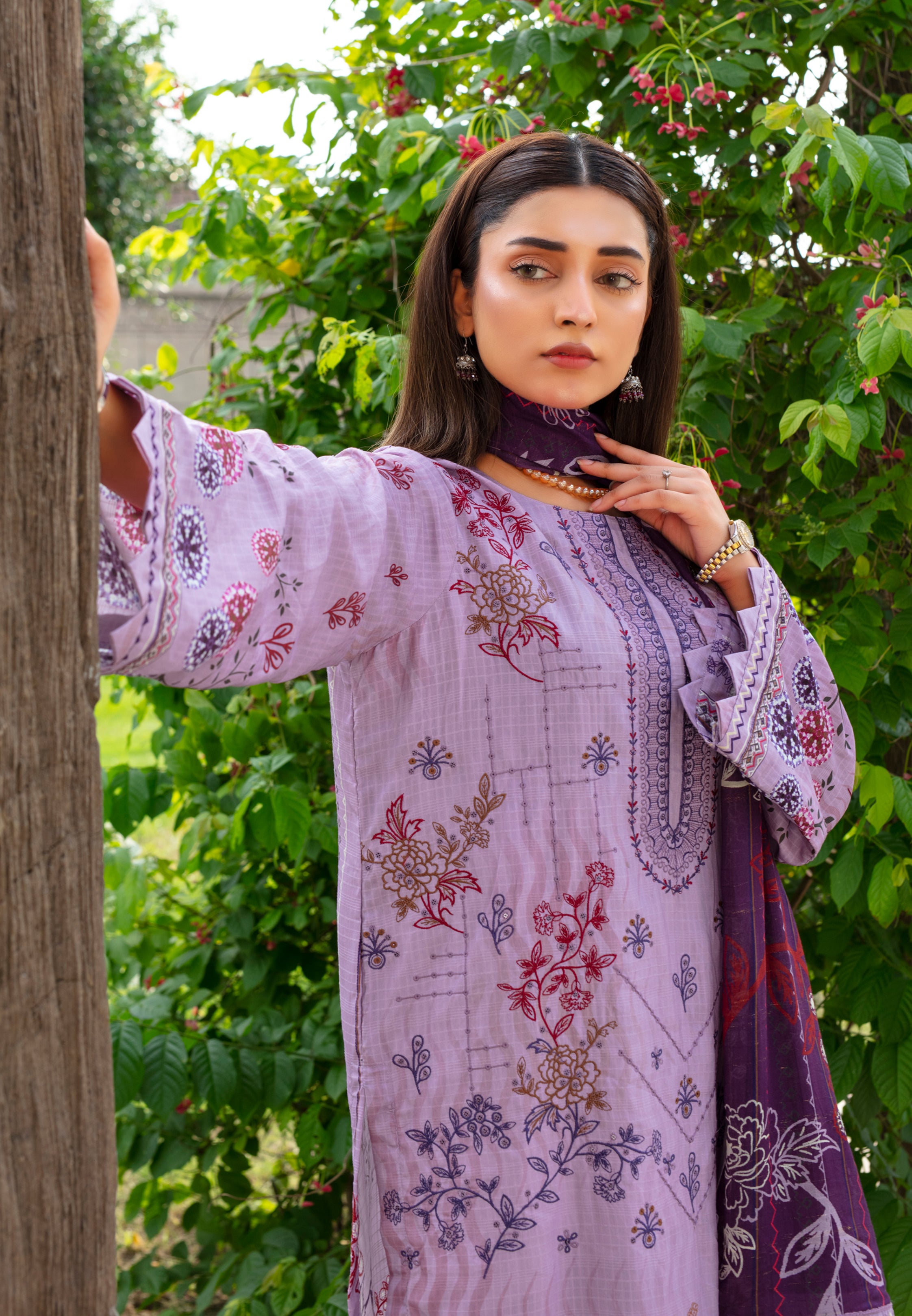 SASSI Viscose EMB Shirt & Dupatta Vol-2457