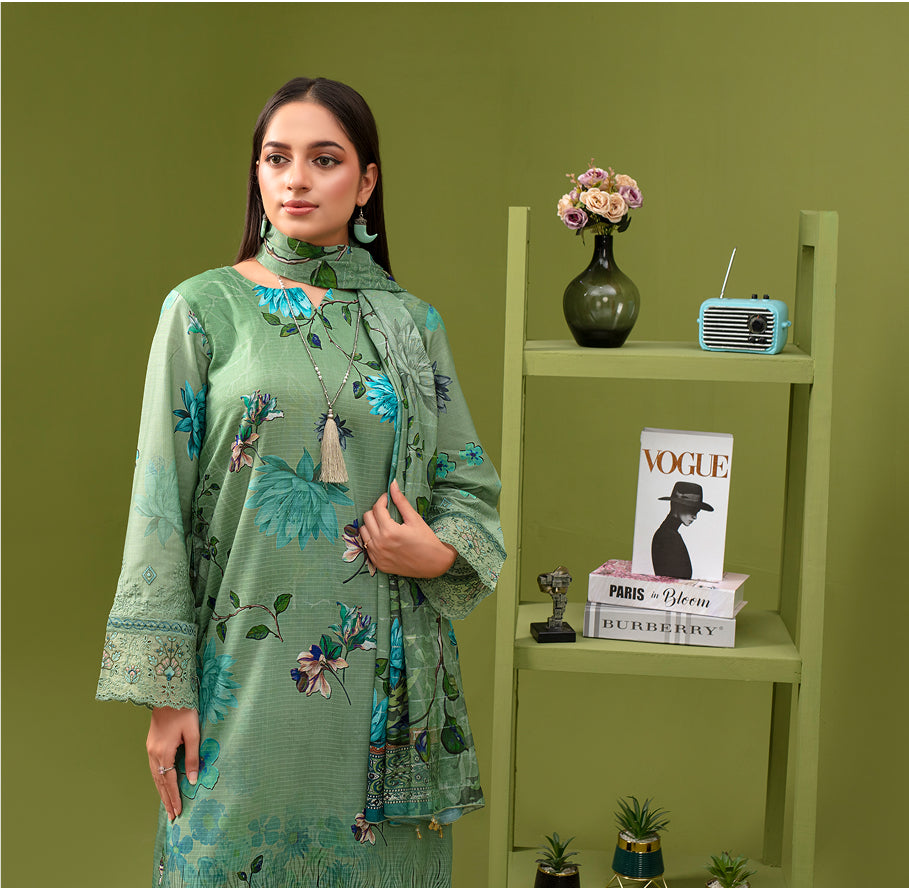 SASSI Viscose EMB Shirt & Dupatta Vol-2477