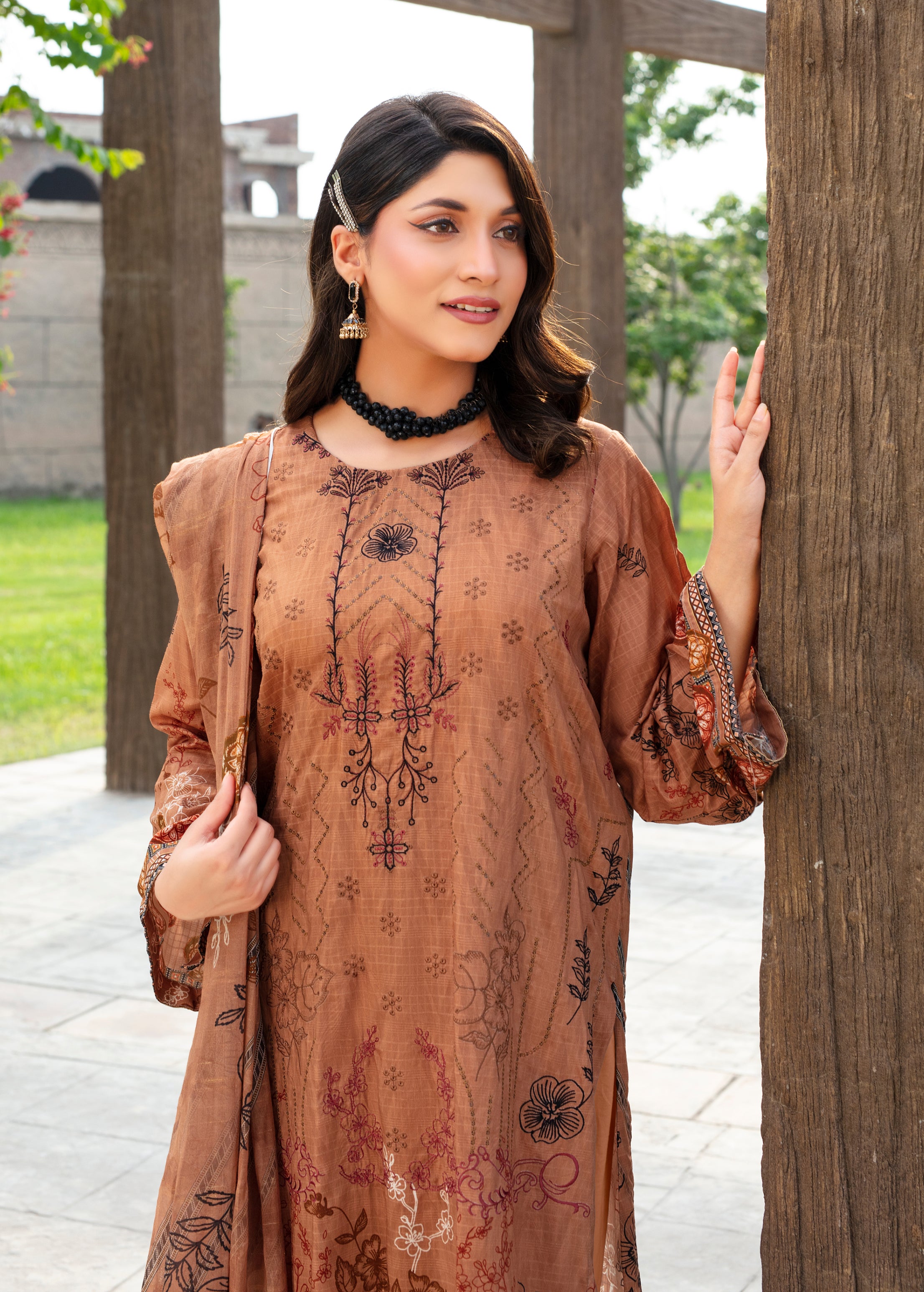 SASSI Viscose EMB Shirt & Dupatta Vol-2457