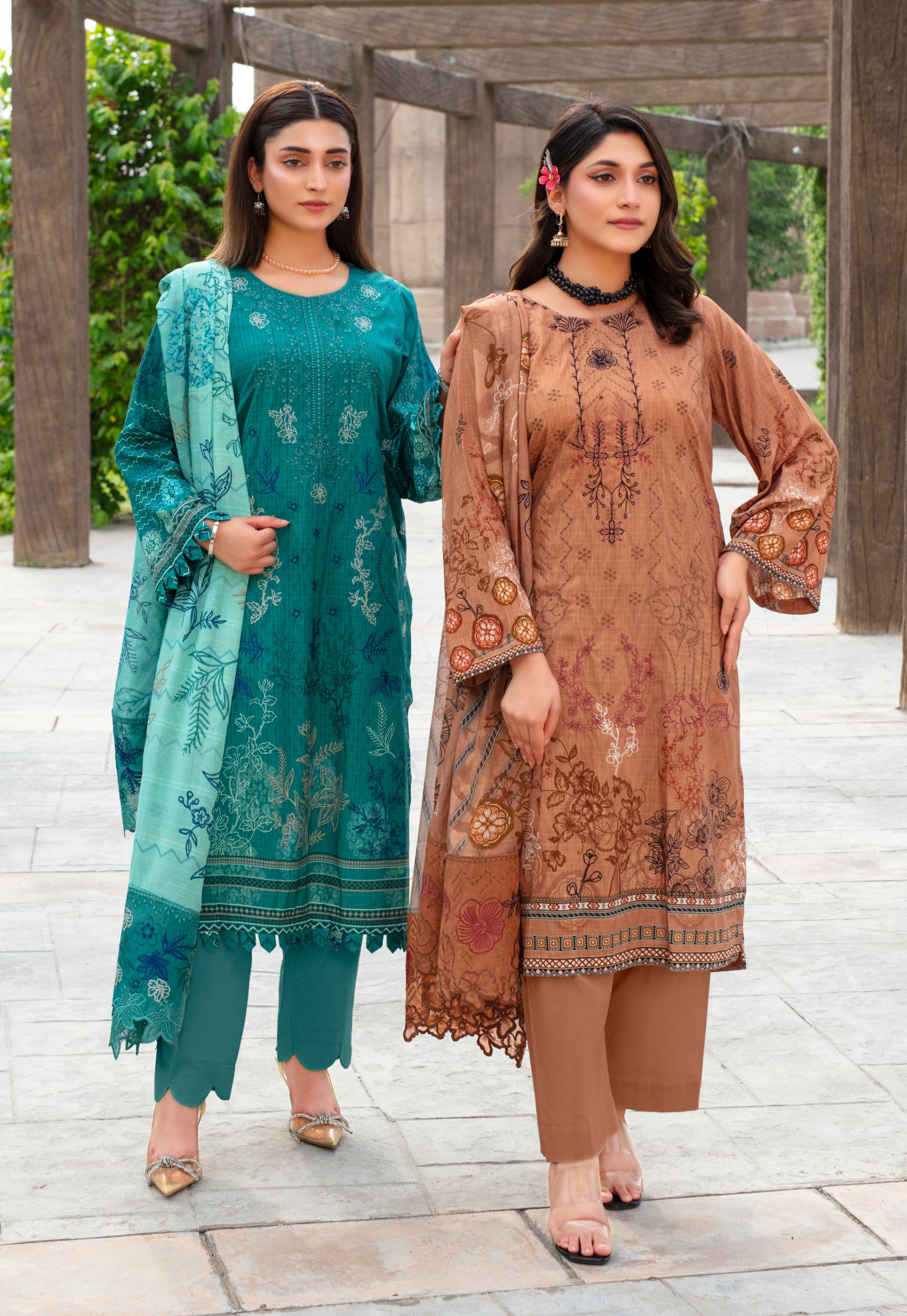 SASSI Viscose EMB Shirt & Dupatta Vol-2457