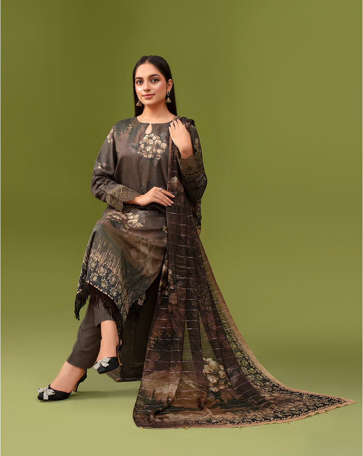 SASSI Viscose EMB Shirt & Dupatta Vol-2477