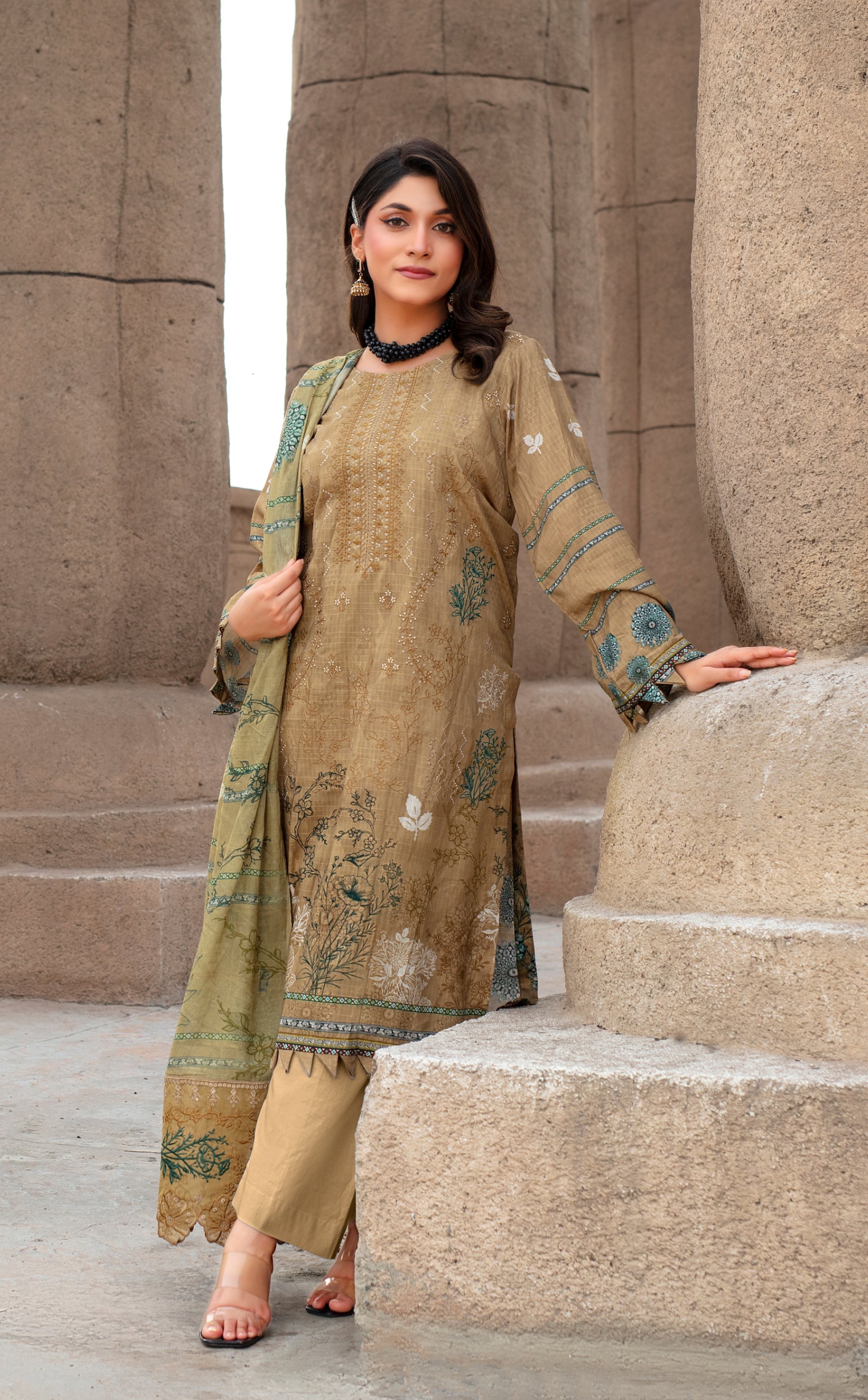 SASSI Viscose EMB Shirt & Dupatta Vol-2457