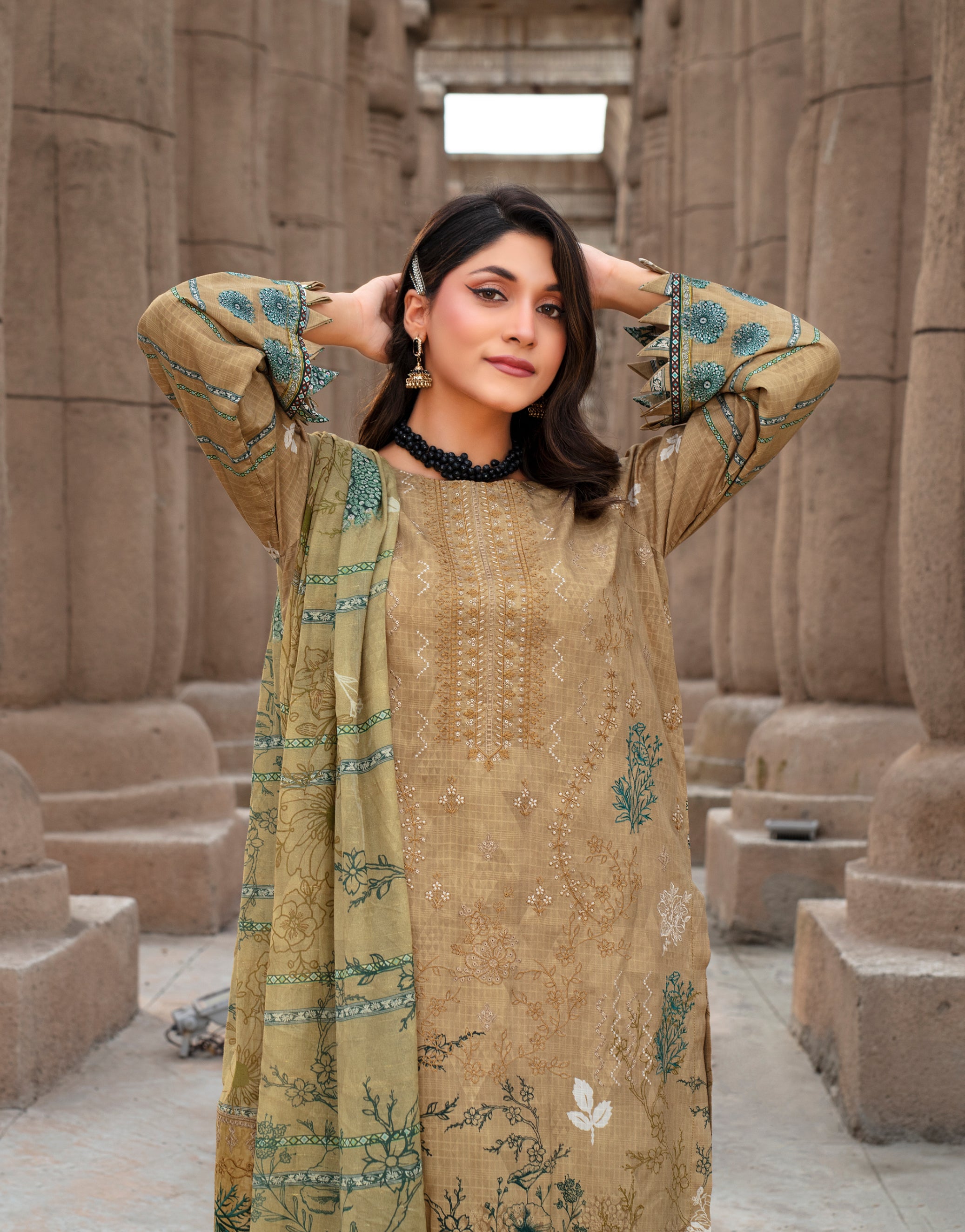 SASSI Viscose EMB Shirt & Dupatta Vol-2457