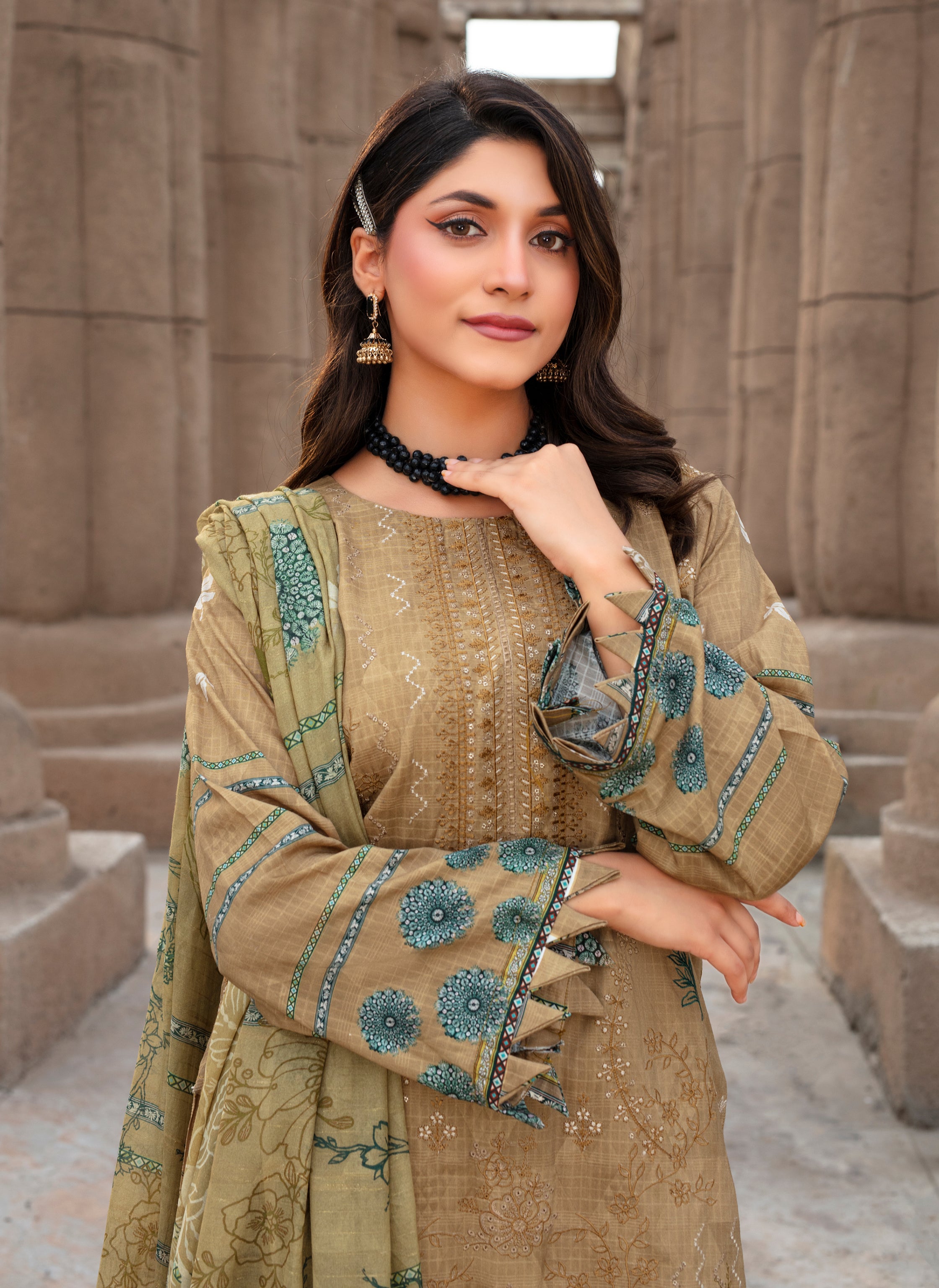 SASSI Viscose EMB Shirt & Dupatta Vol-2457