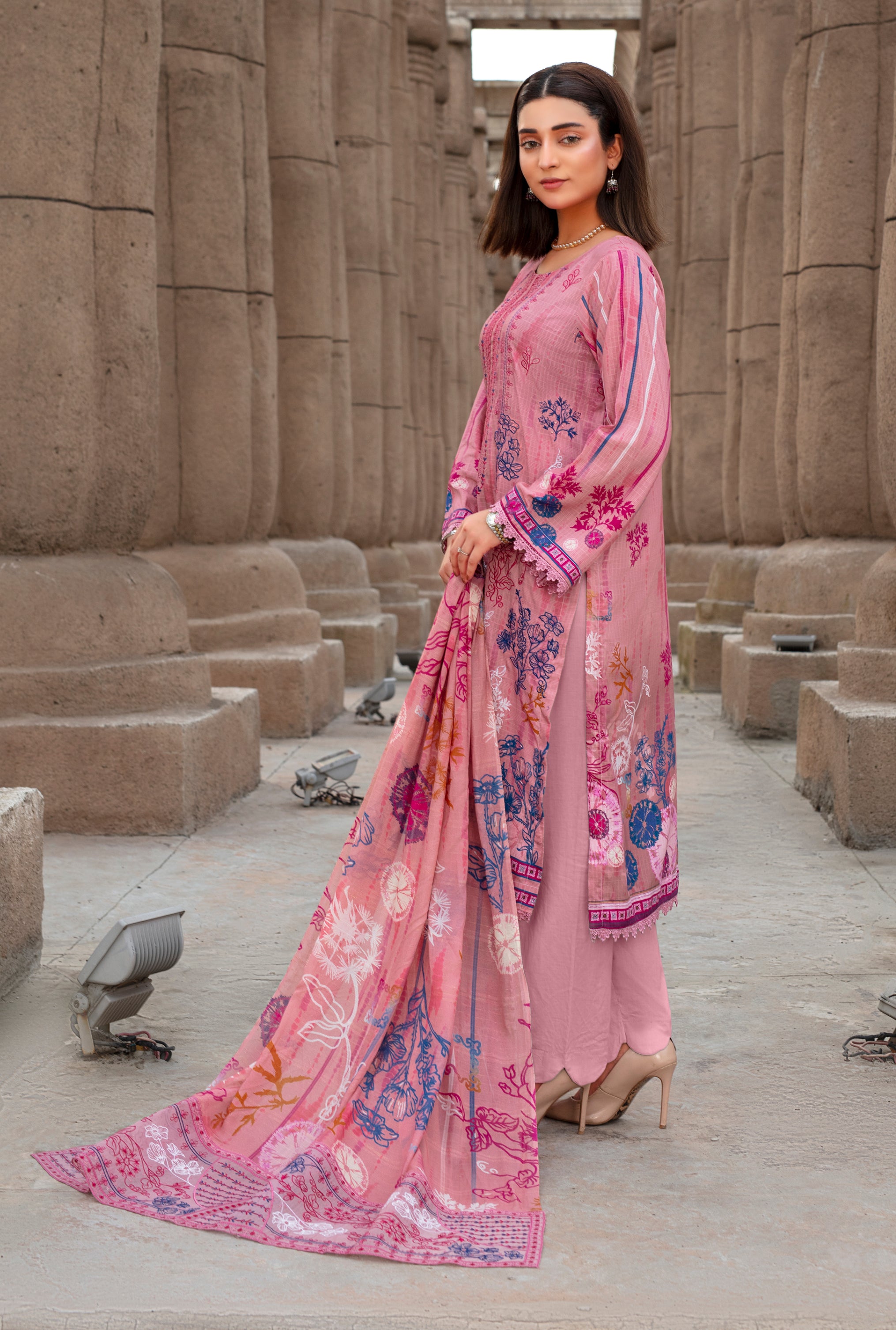 SASSI Viscose EMB Shirt & Dupatta Vol-2457