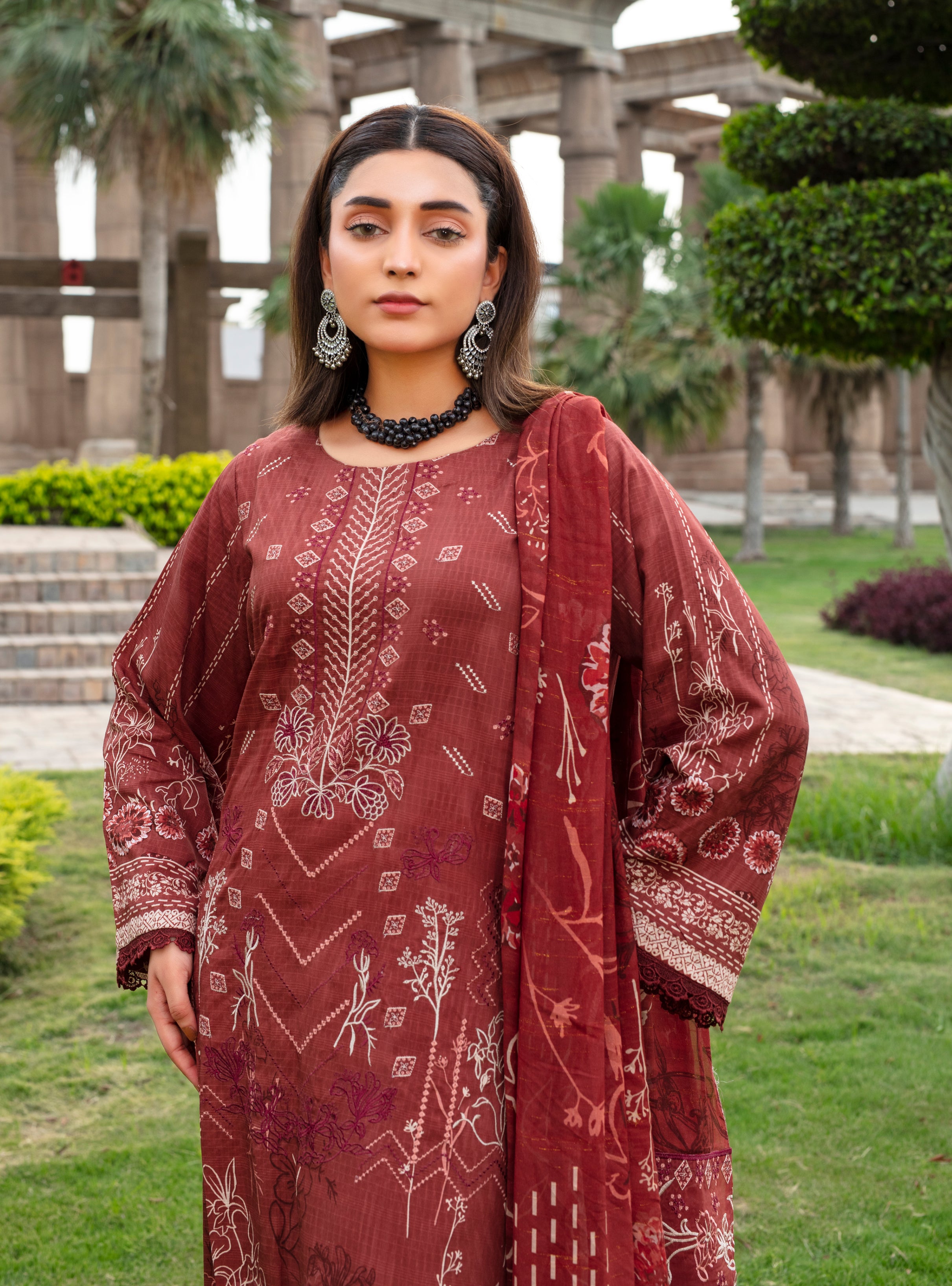 SASSI Viscose EMB Shirt & Dupatta Vol-2457