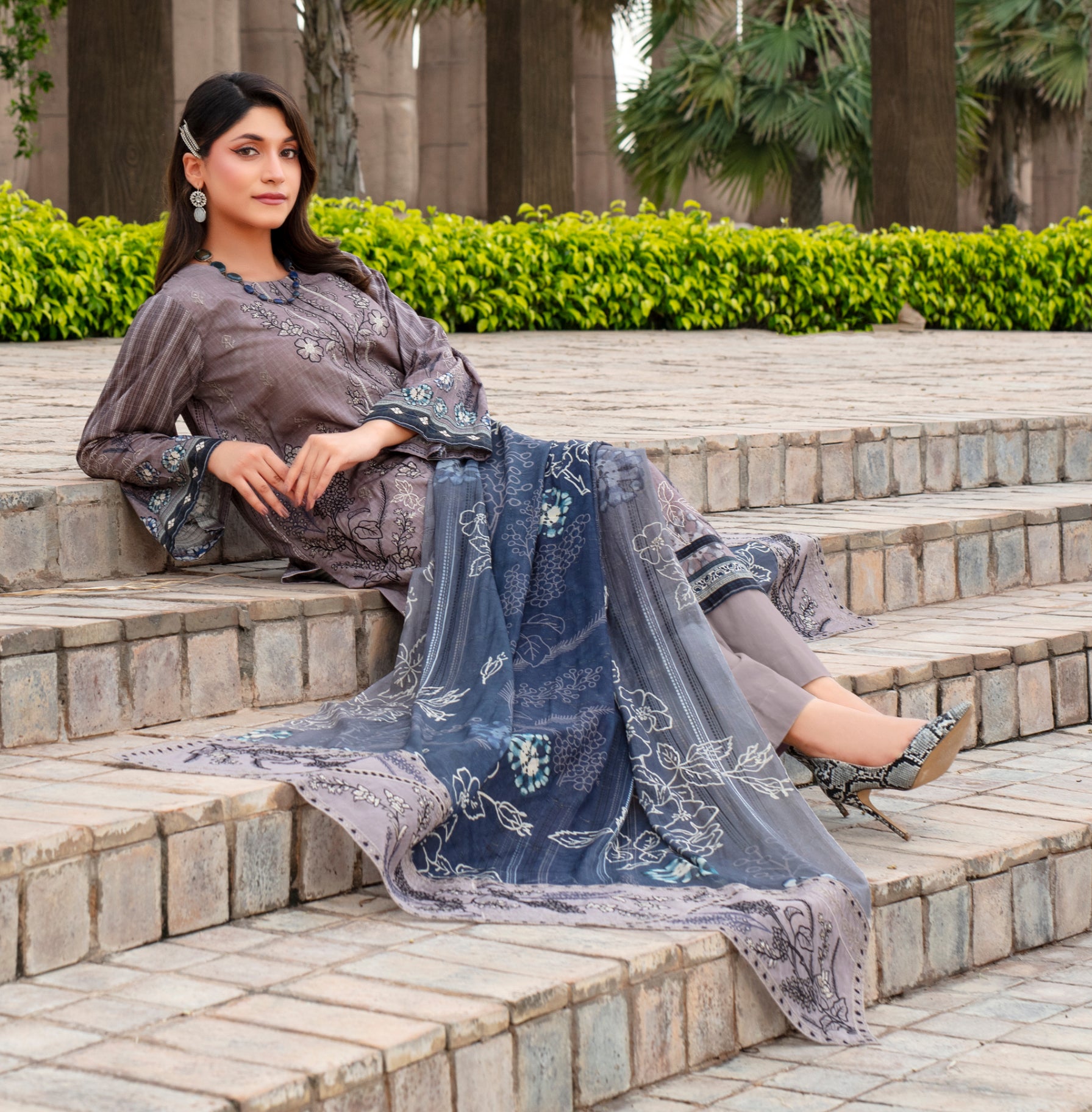 SASSI Viscose EMB Shirt & Dupatta Vol-2457