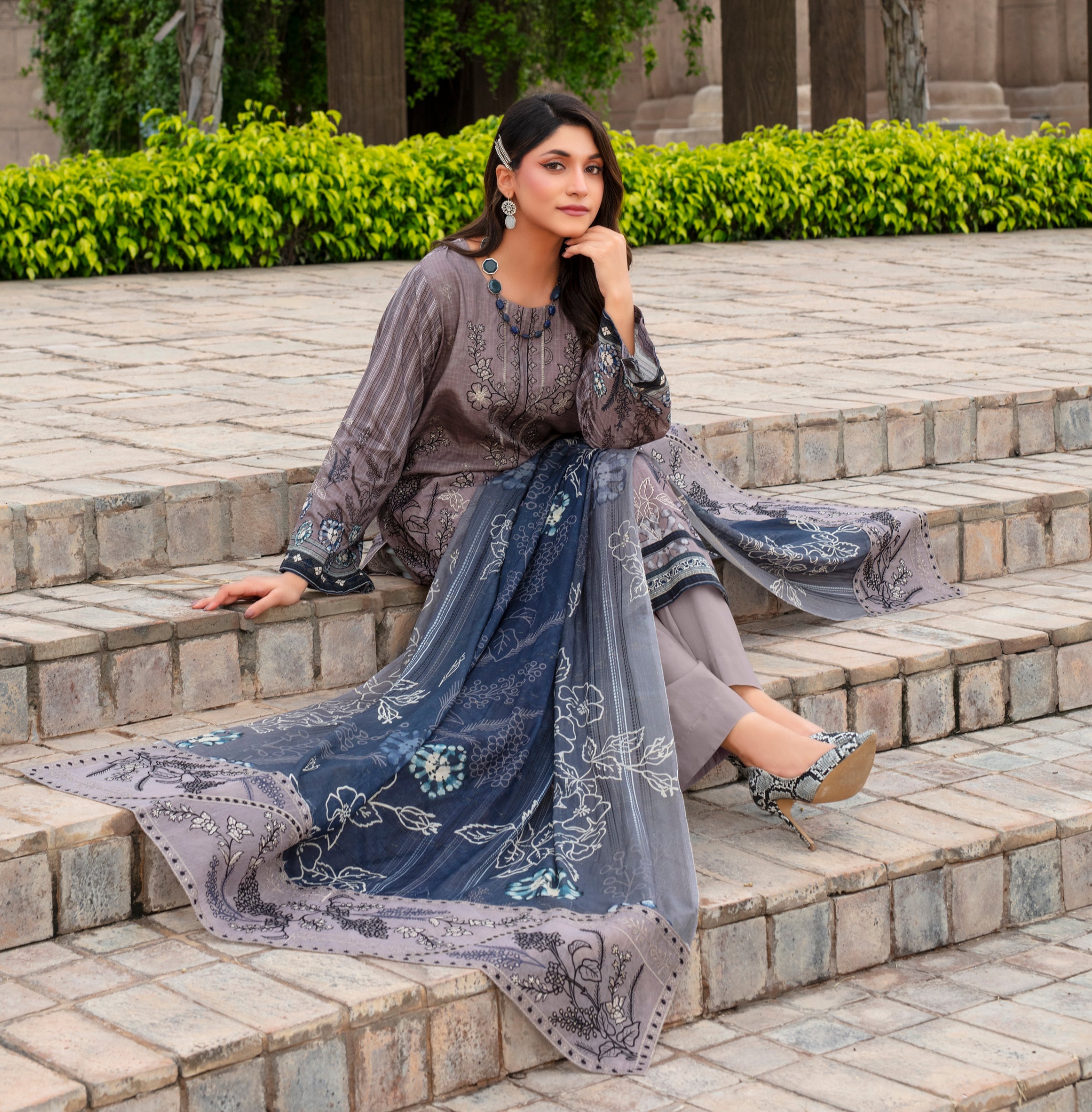 SASSI Viscose EMB Shirt & Dupatta Vol-2457