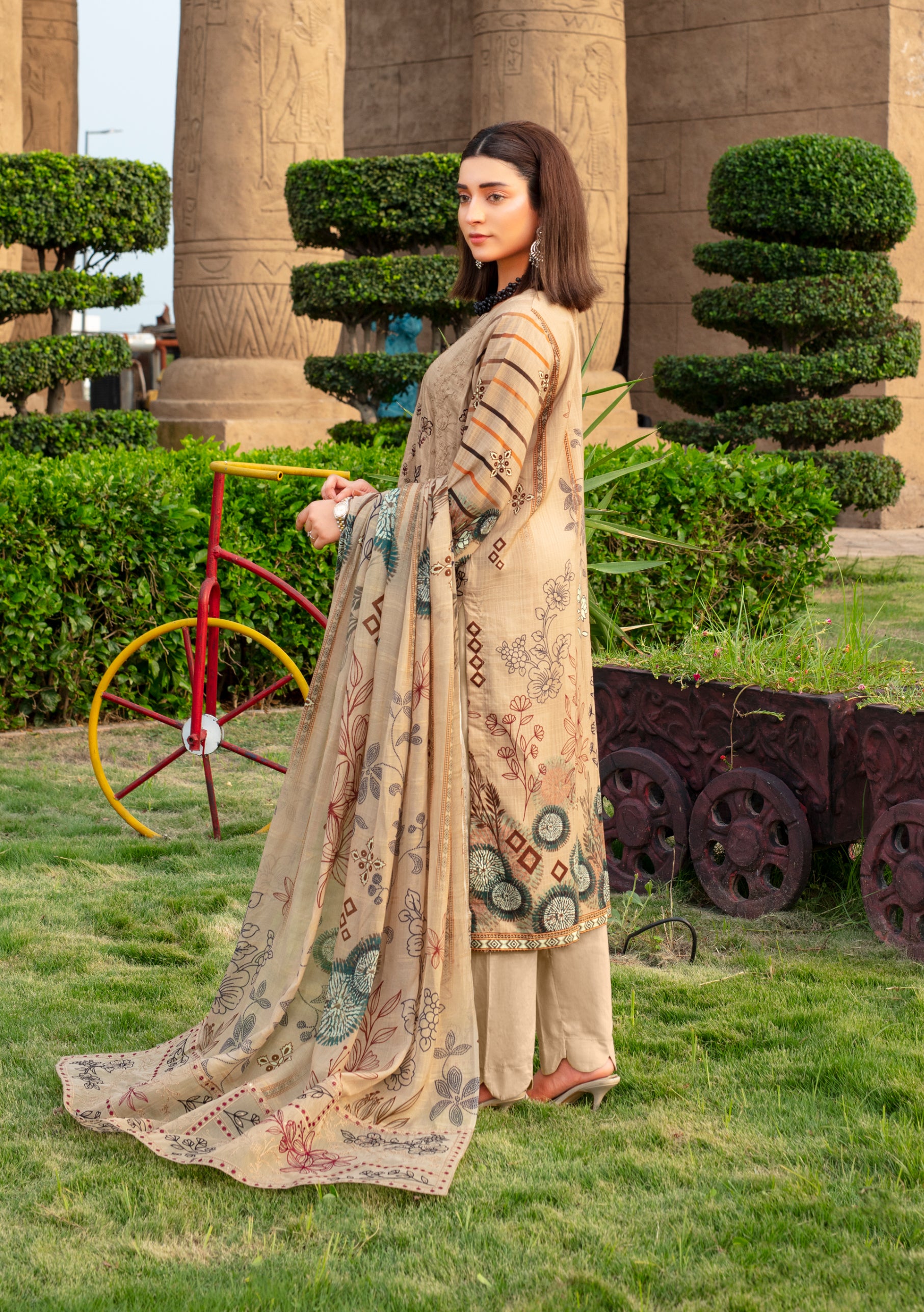 SASSI Viscose EMB Shirt & Dupatta Vol-2457