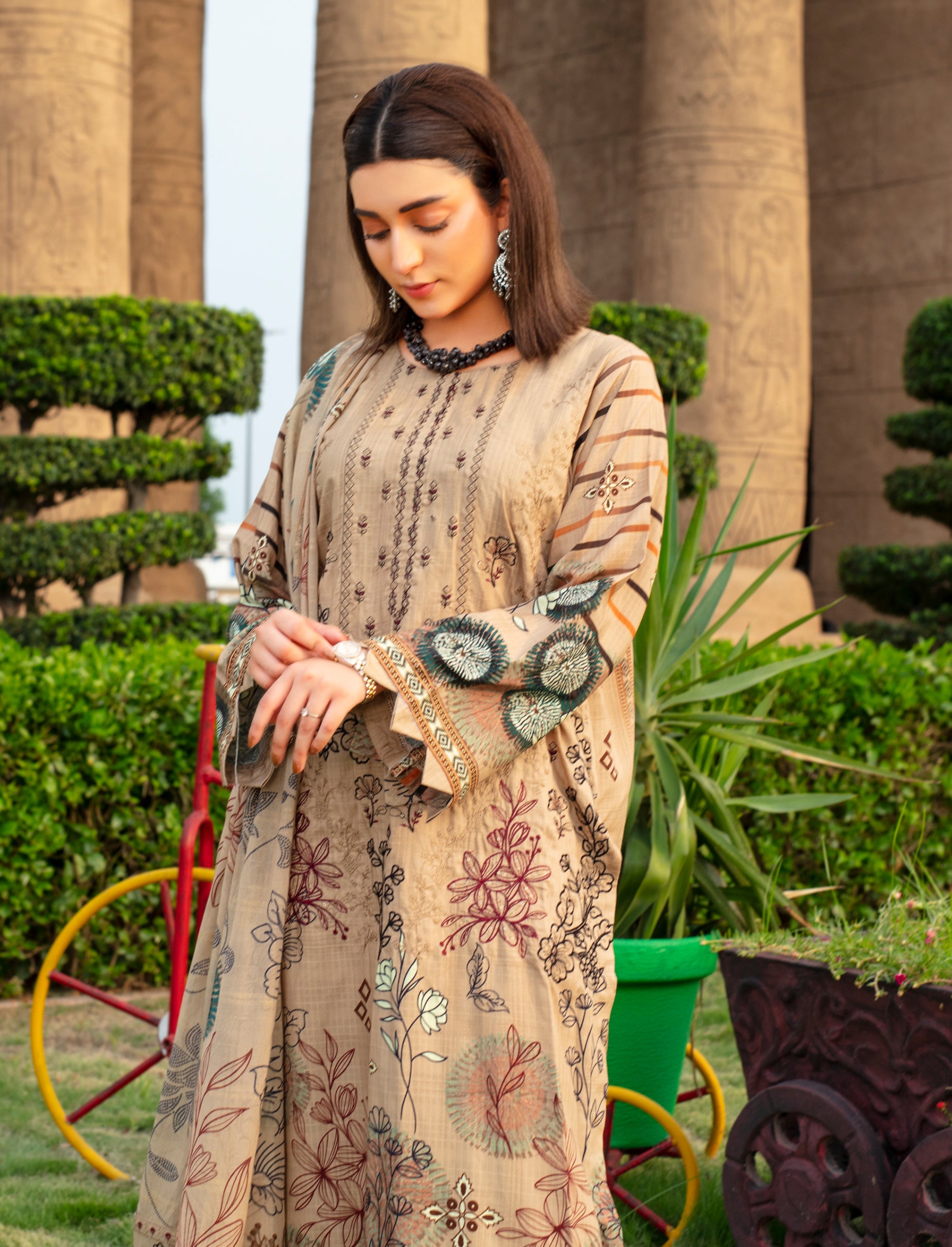 SASSI Viscose EMB Shirt & Dupatta Vol-2457
