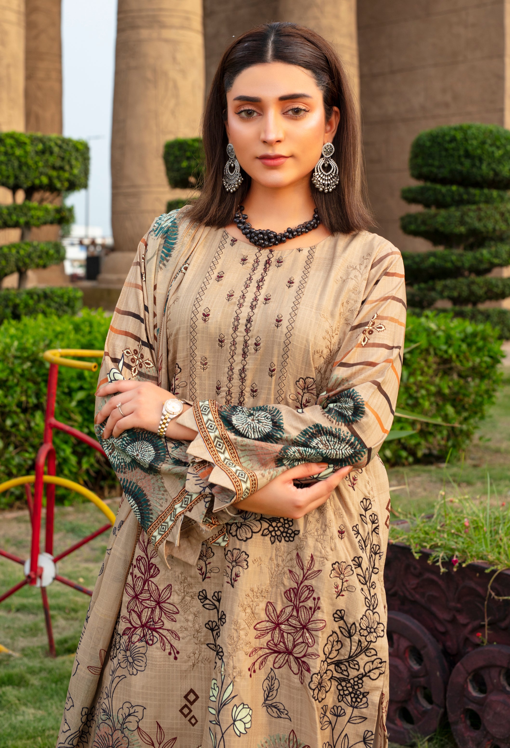SASSI Viscose EMB Shirt & Dupatta Vol-2457
