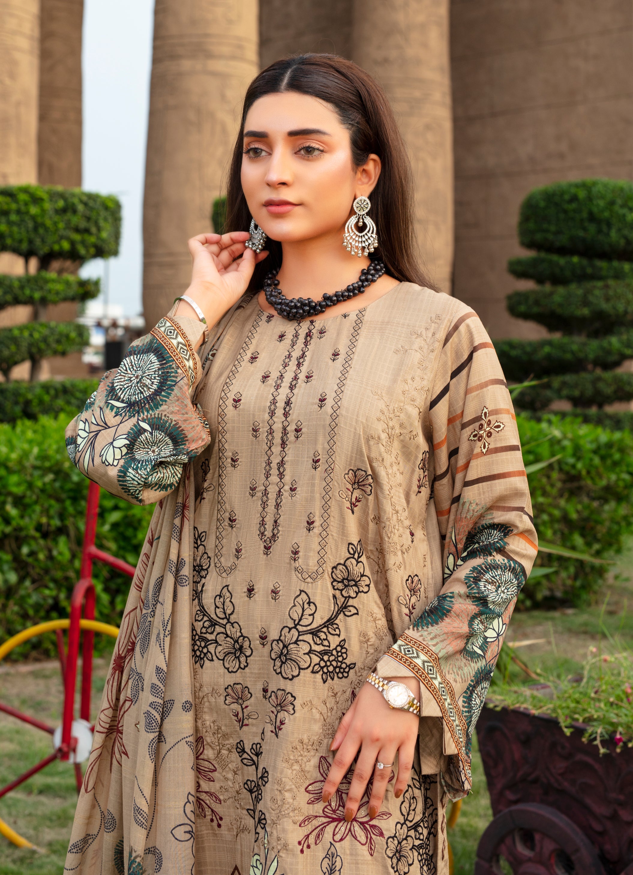 SASSI Viscose EMB Shirt & Dupatta Vol-2457
