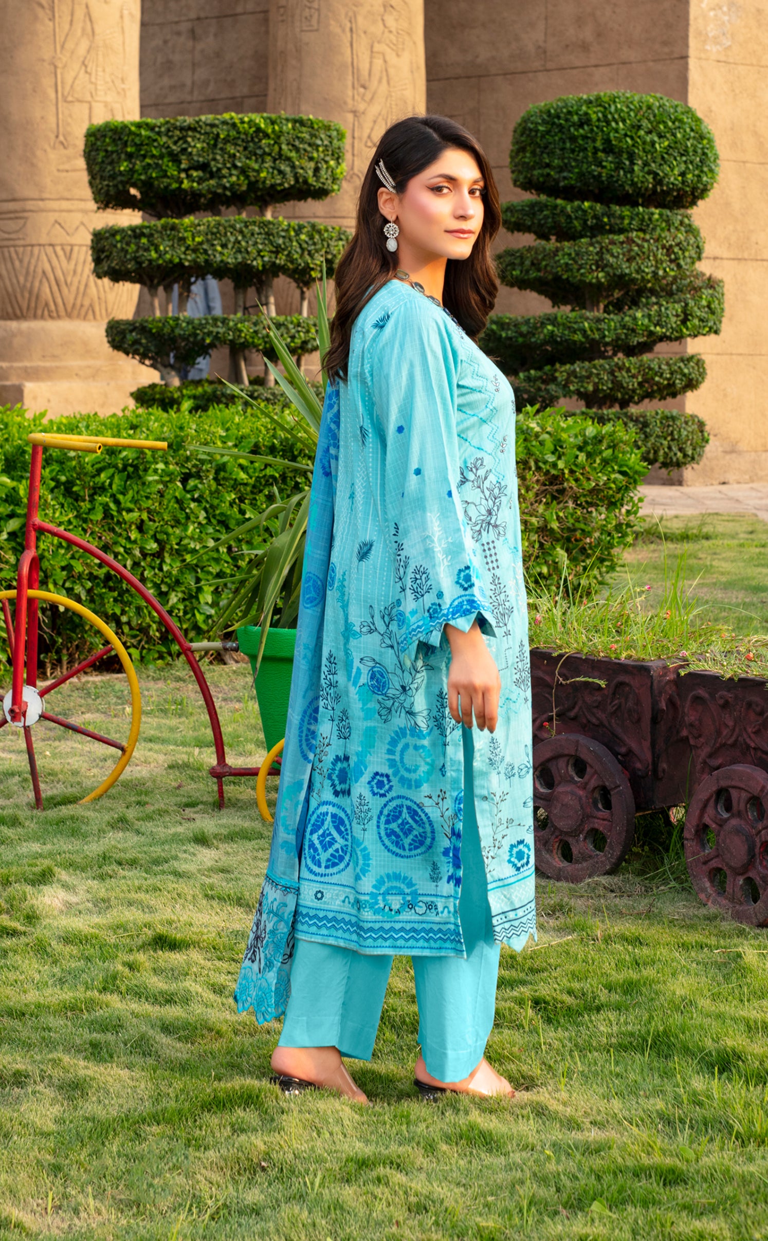 SASSI Viscose EMB Shirt & Dupatta Vol-2457
