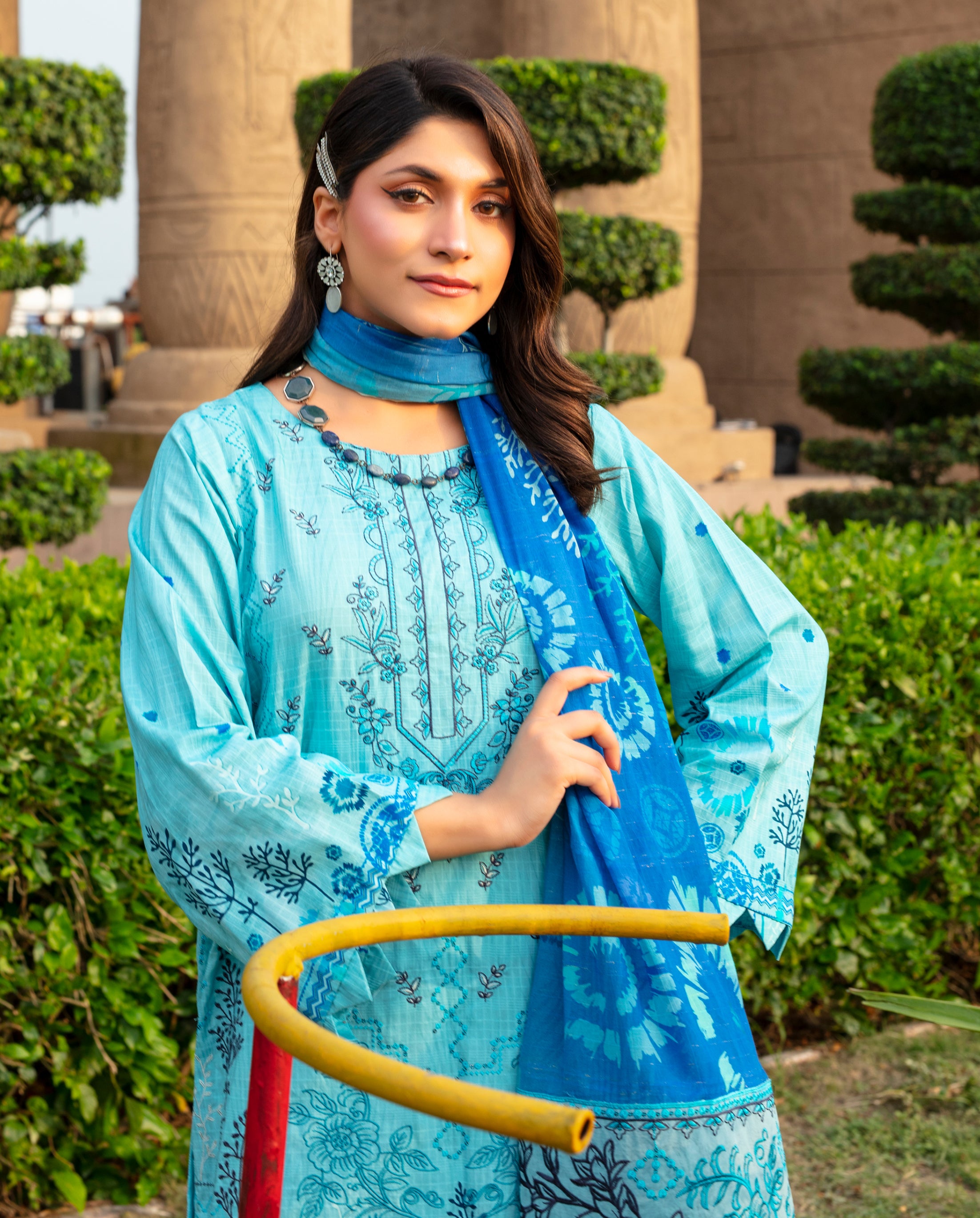 SASSI Viscose EMB Shirt & Dupatta Vol-2457