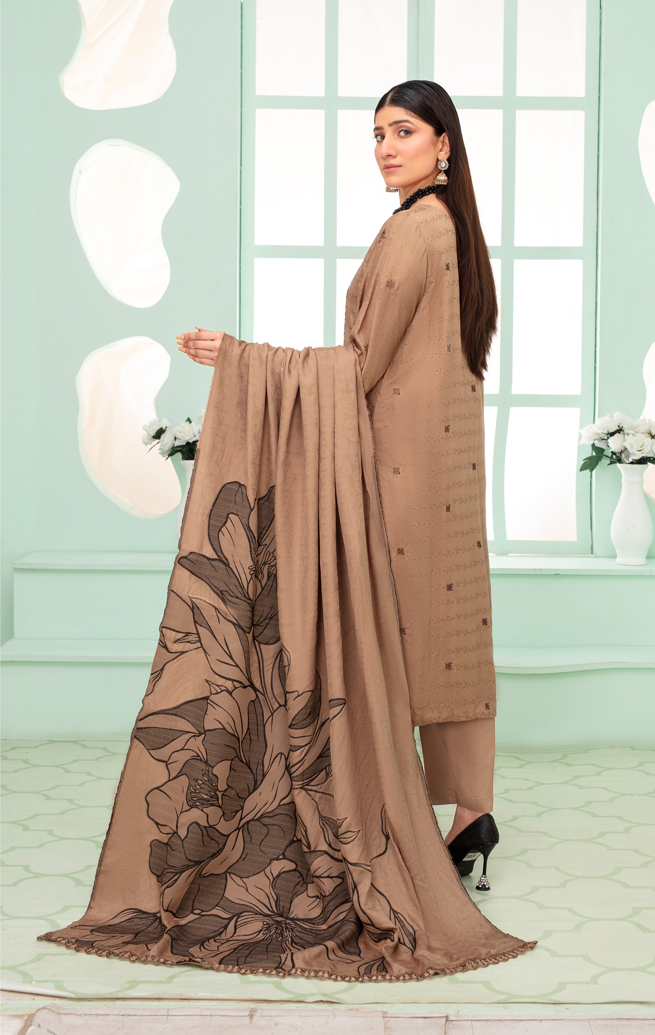 SASSI Viscose EMB Shirt & Dupatta Vol-2420