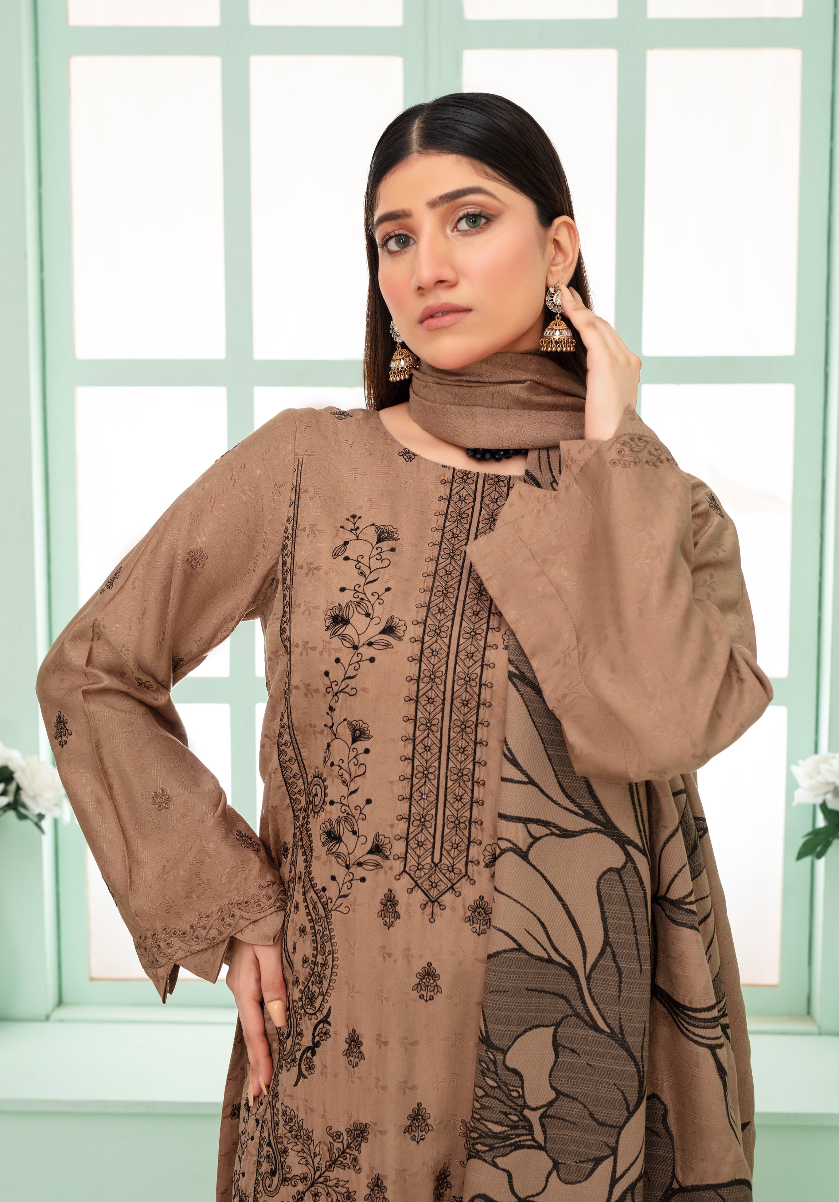 SASSI Viscose EMB Shirt & Dupatta Vol-2420