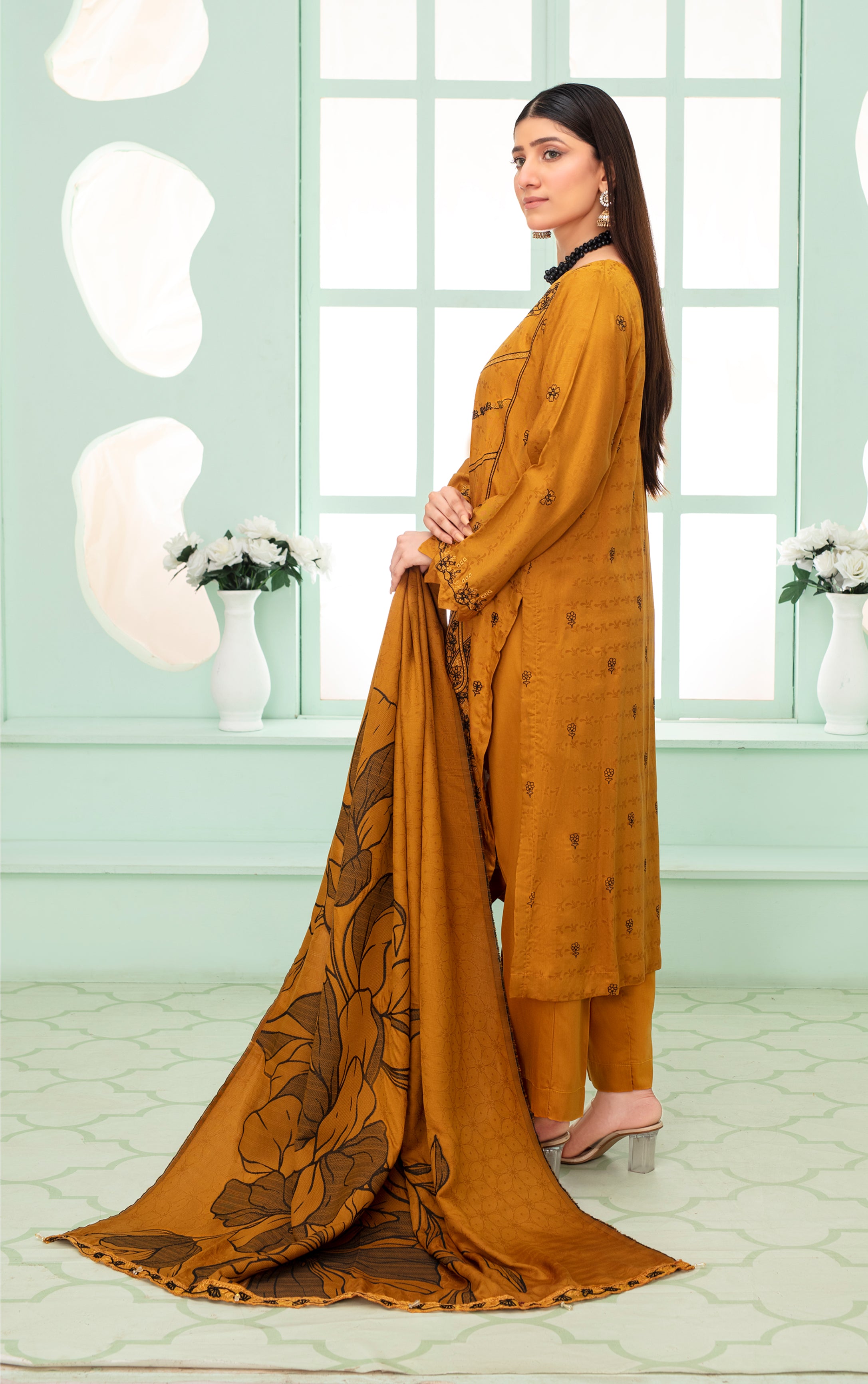 SASSI Viscose EMB Shirt & Dupatta Vol-2420
