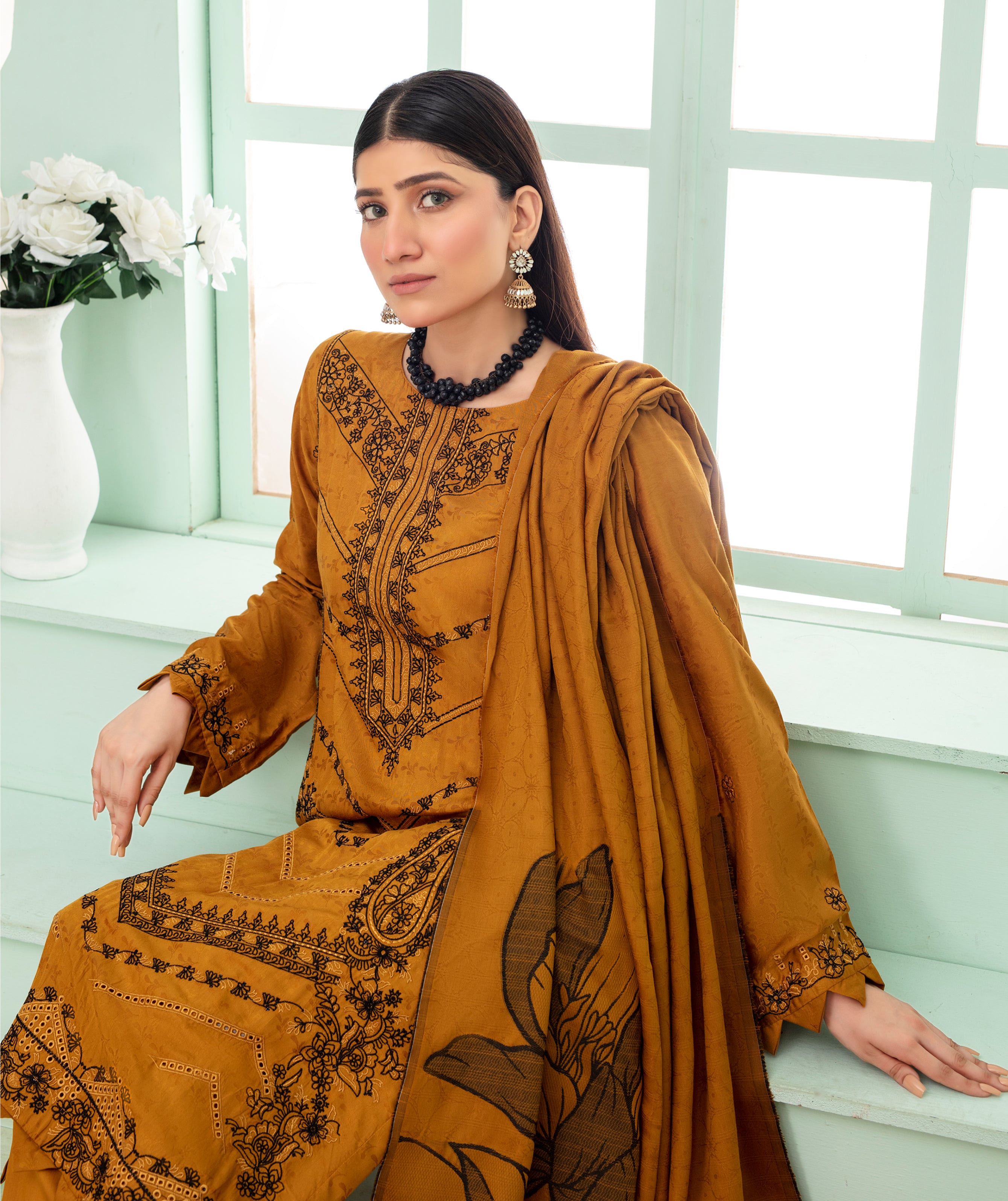 SASSI Viscose EMB Shirt & Dupatta Vol-2420