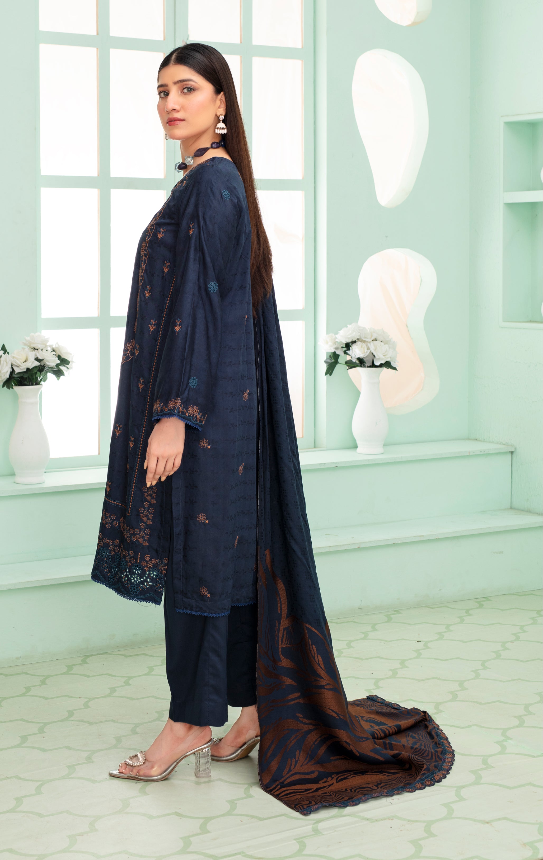 SASSI Viscose EMB Shirt & Dupatta Vol-2420