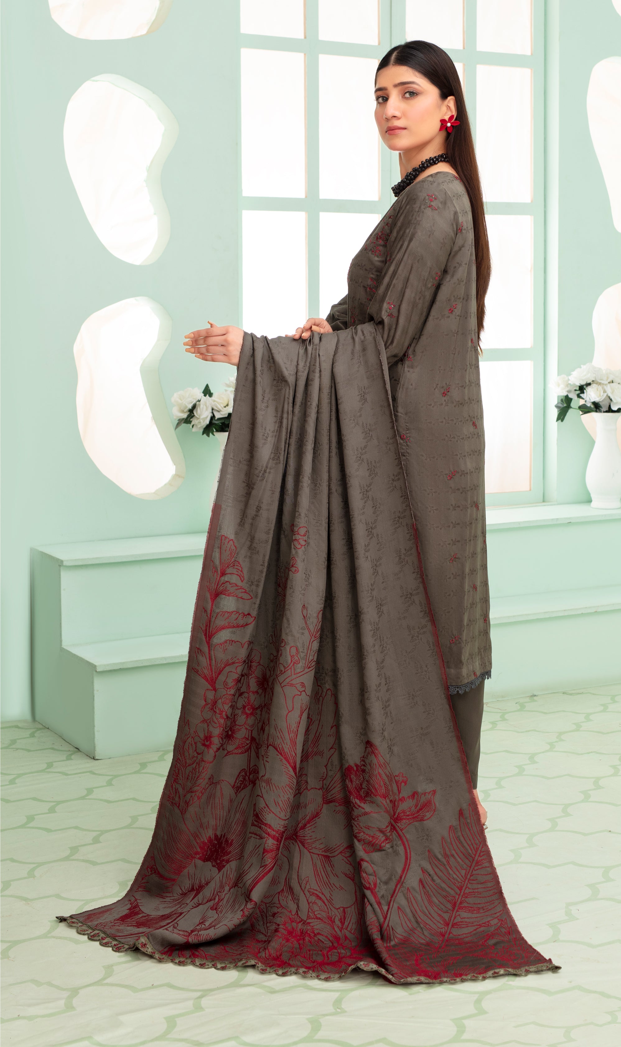 SASSI Viscose EMB Shirt & Dupatta Vol-2420