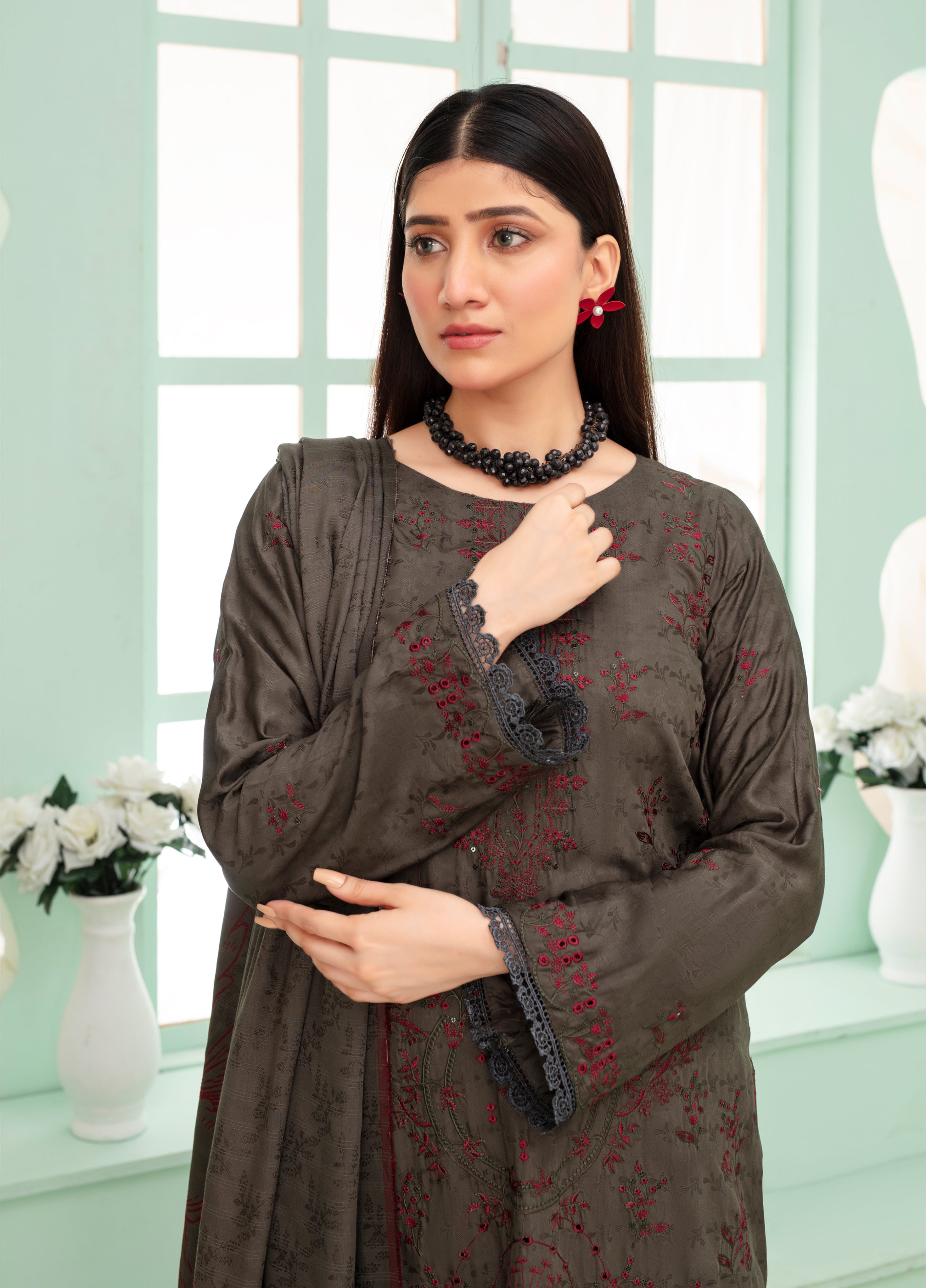 SASSI Viscose EMB Shirt & Dupatta Vol-2420