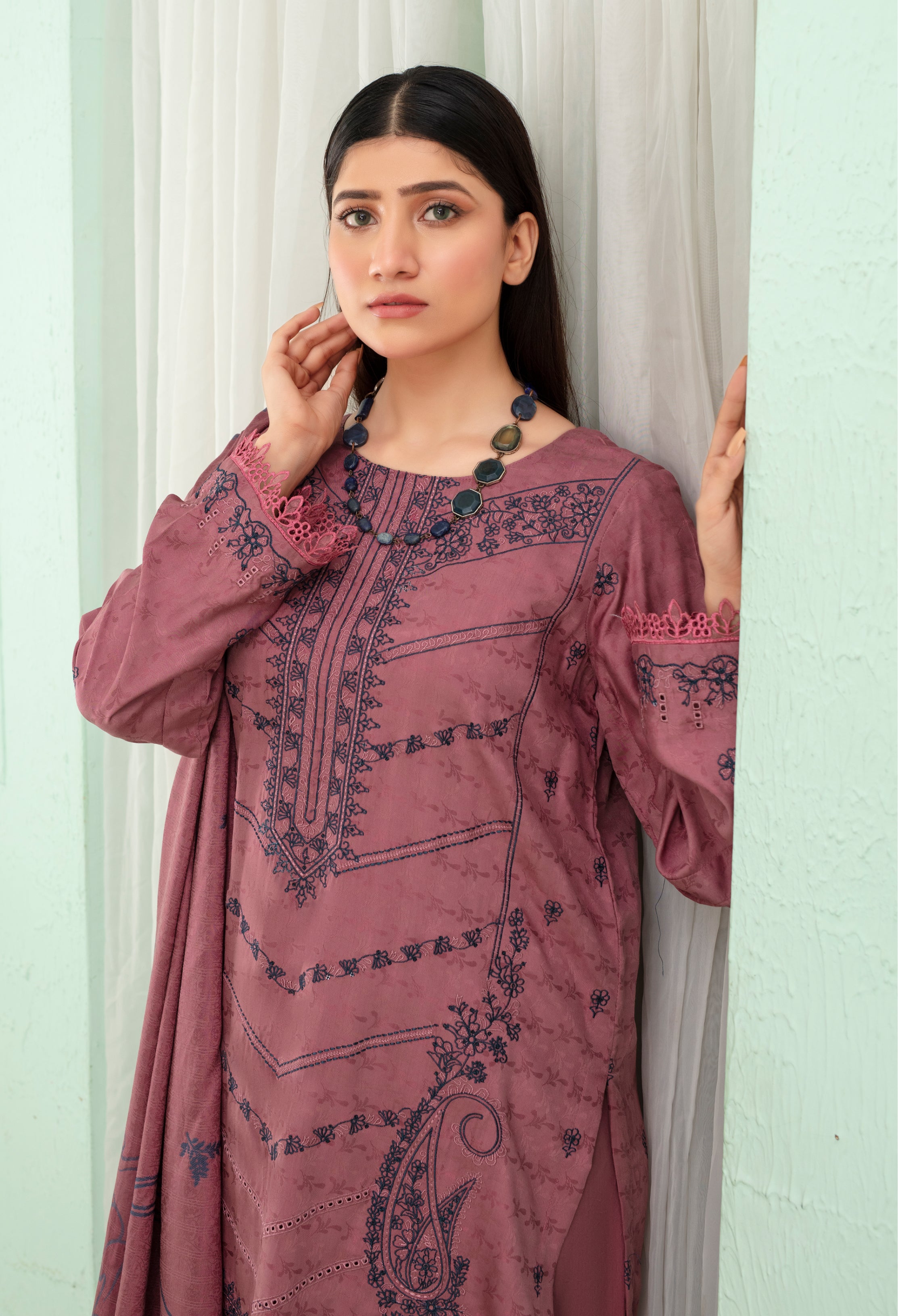 SASSI Viscose EMB Shirt & Dupatta Vol-2420