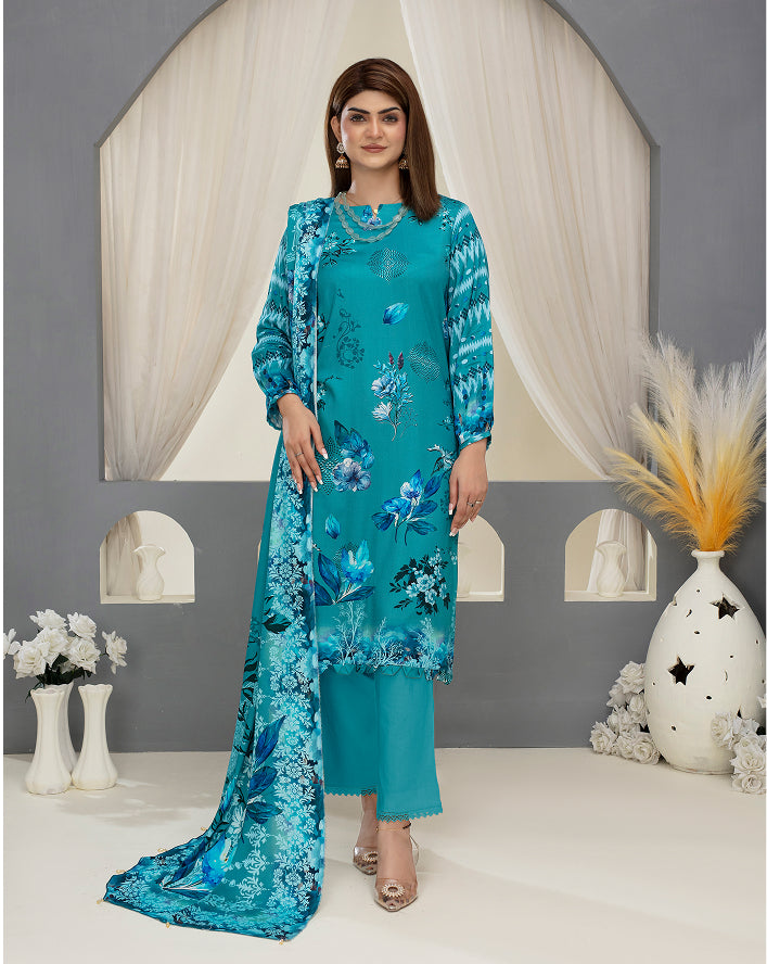 SASSI Viscose Print Shirt & Dupatta Vol-2484