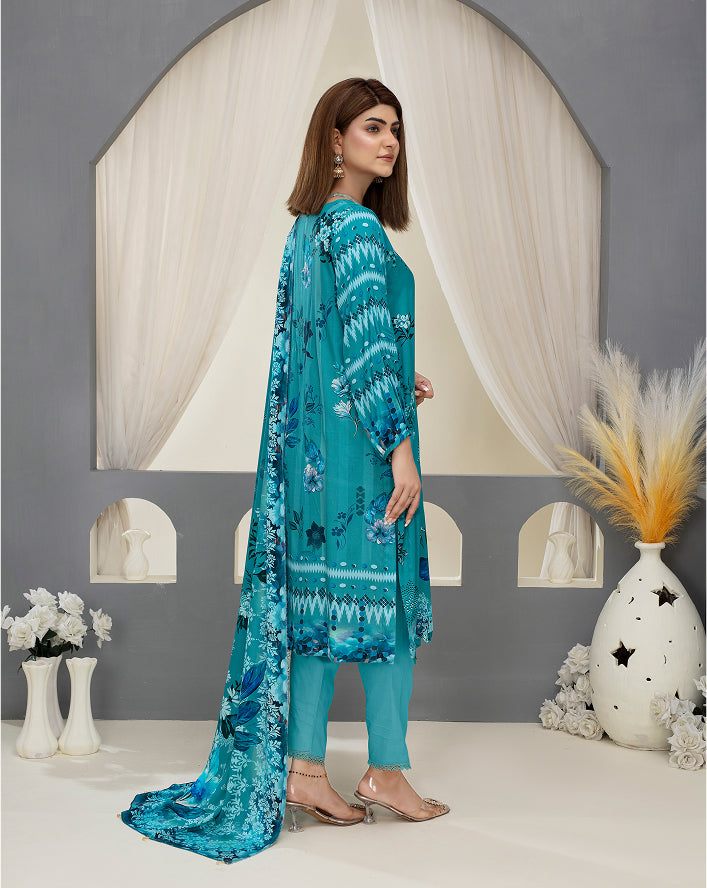 SASSI Viscose Print Shirt & Dupatta Vol-2484
