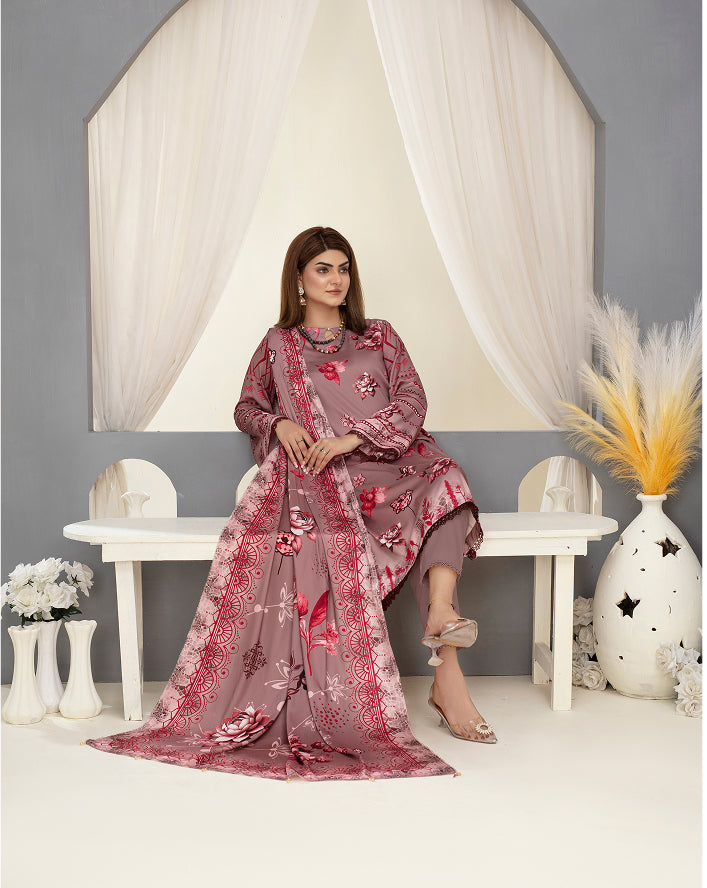SASSI Viscose Print Shirt & Dupatta Vol-2484