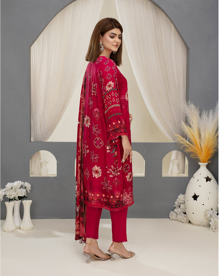 SASSI Viscose Print Shirt & Dupatta Vol-2484