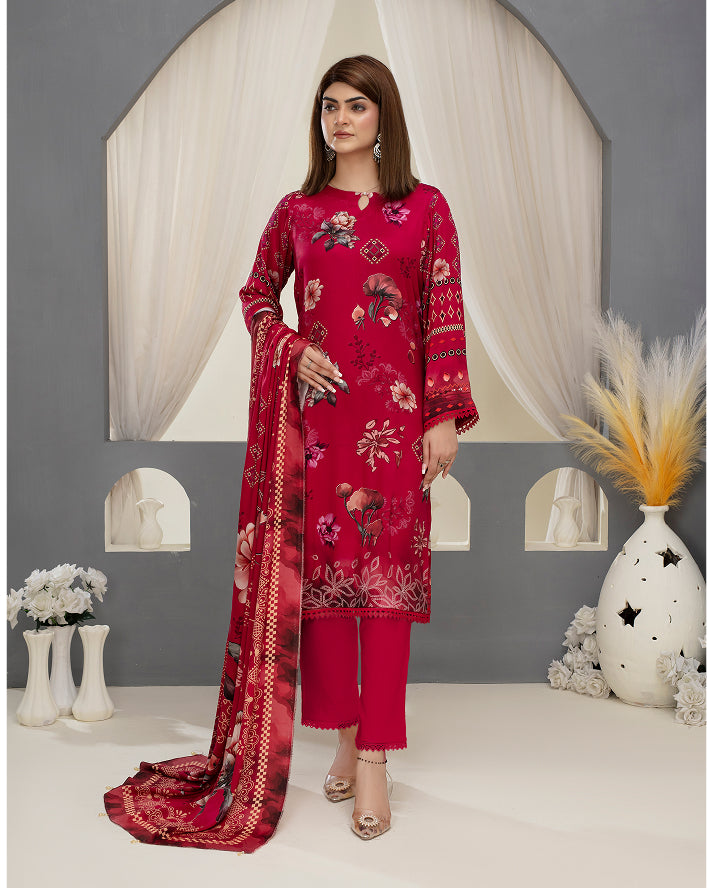SASSI Viscose Print Shirt & Dupatta Vol-2484