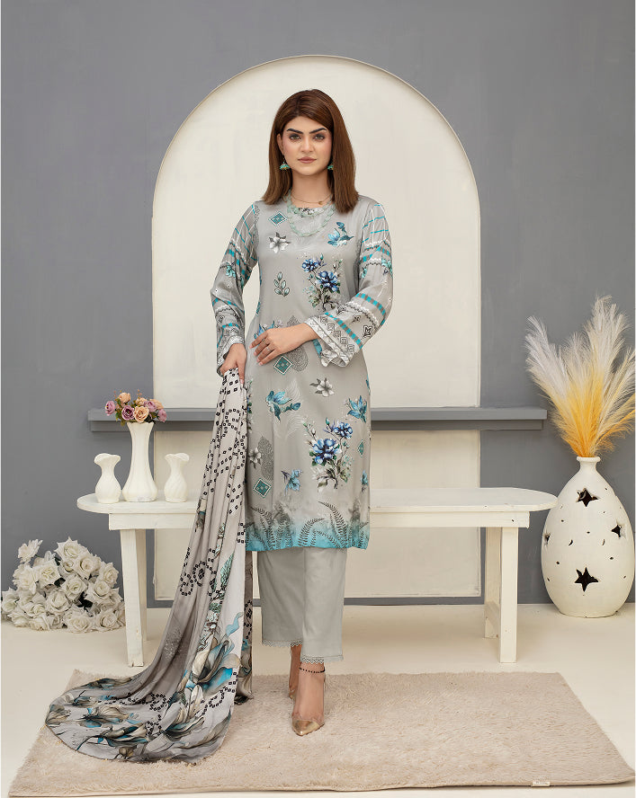SASSI Viscose Print Shirt & Dupatta Vol-2484