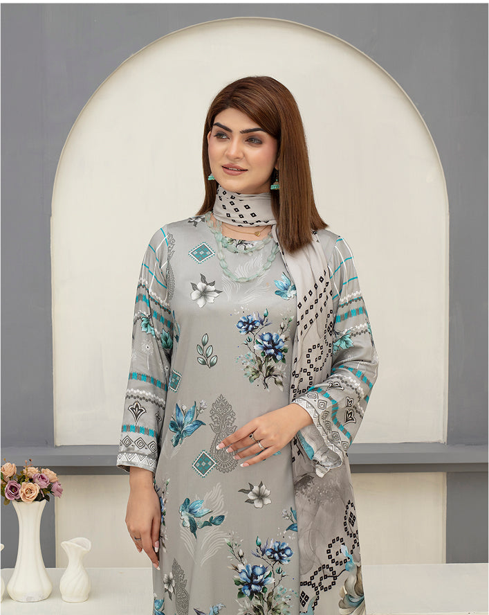 SASSI Viscose Print Shirt & Dupatta Vol-2484
