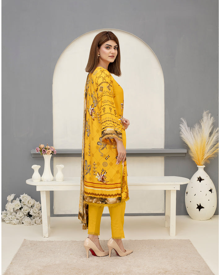 SASSI Viscose Print Shirt & Dupatta Vol-2484