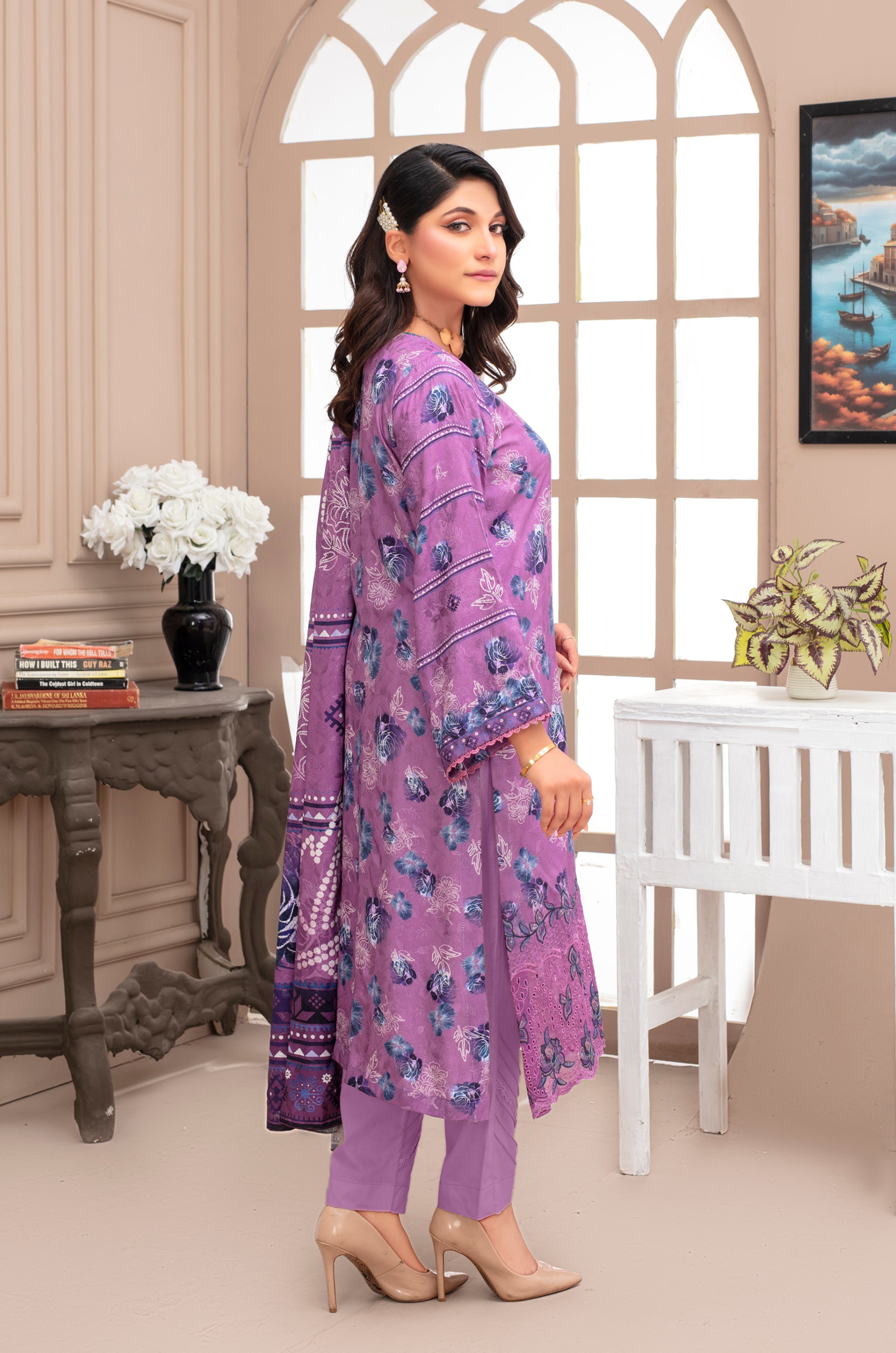 SASSI Viscose EMB Shirt & Dupatta Vol-2452