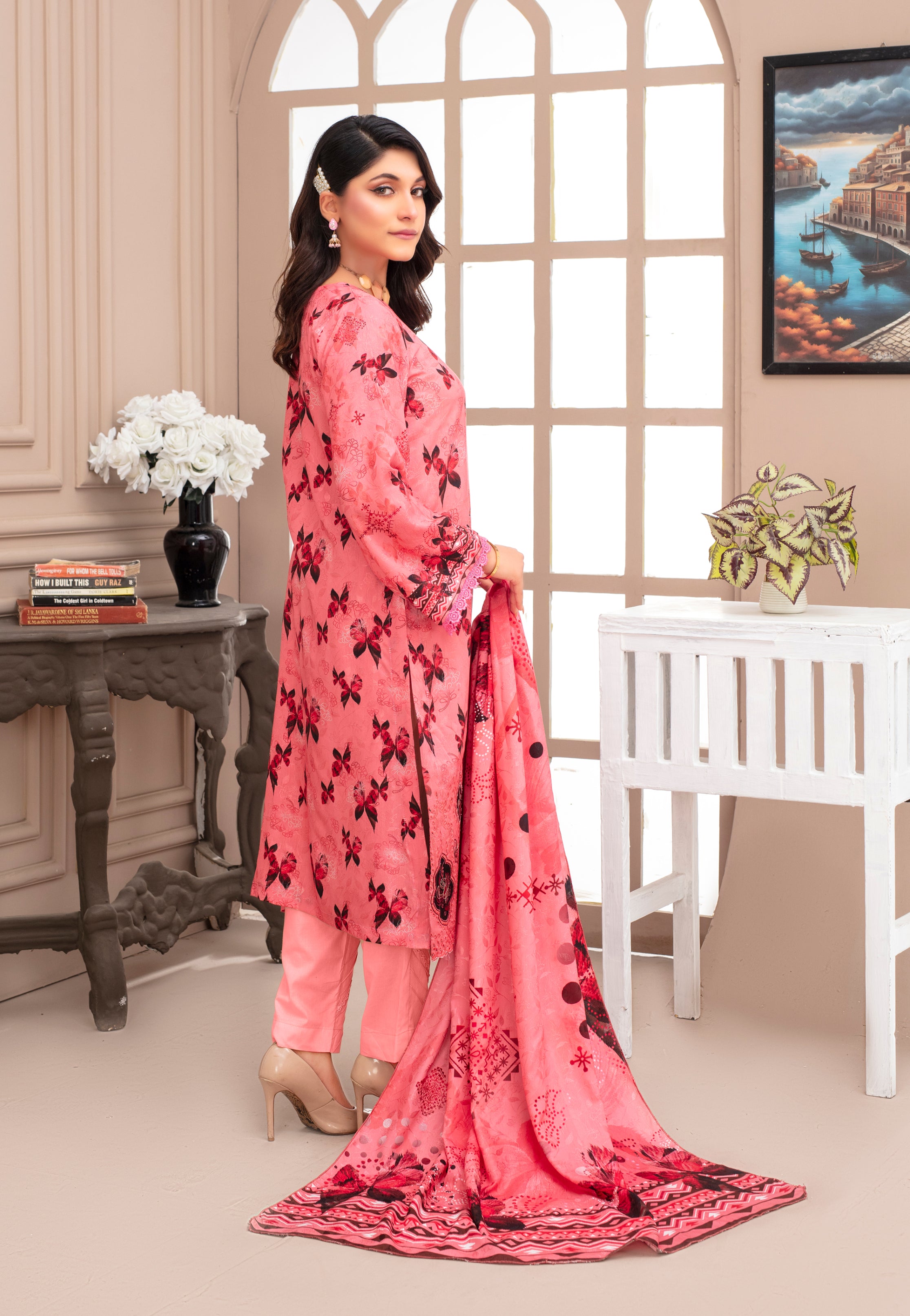 SASSI Viscose EMB Shirt & Dupatta Vol-2452