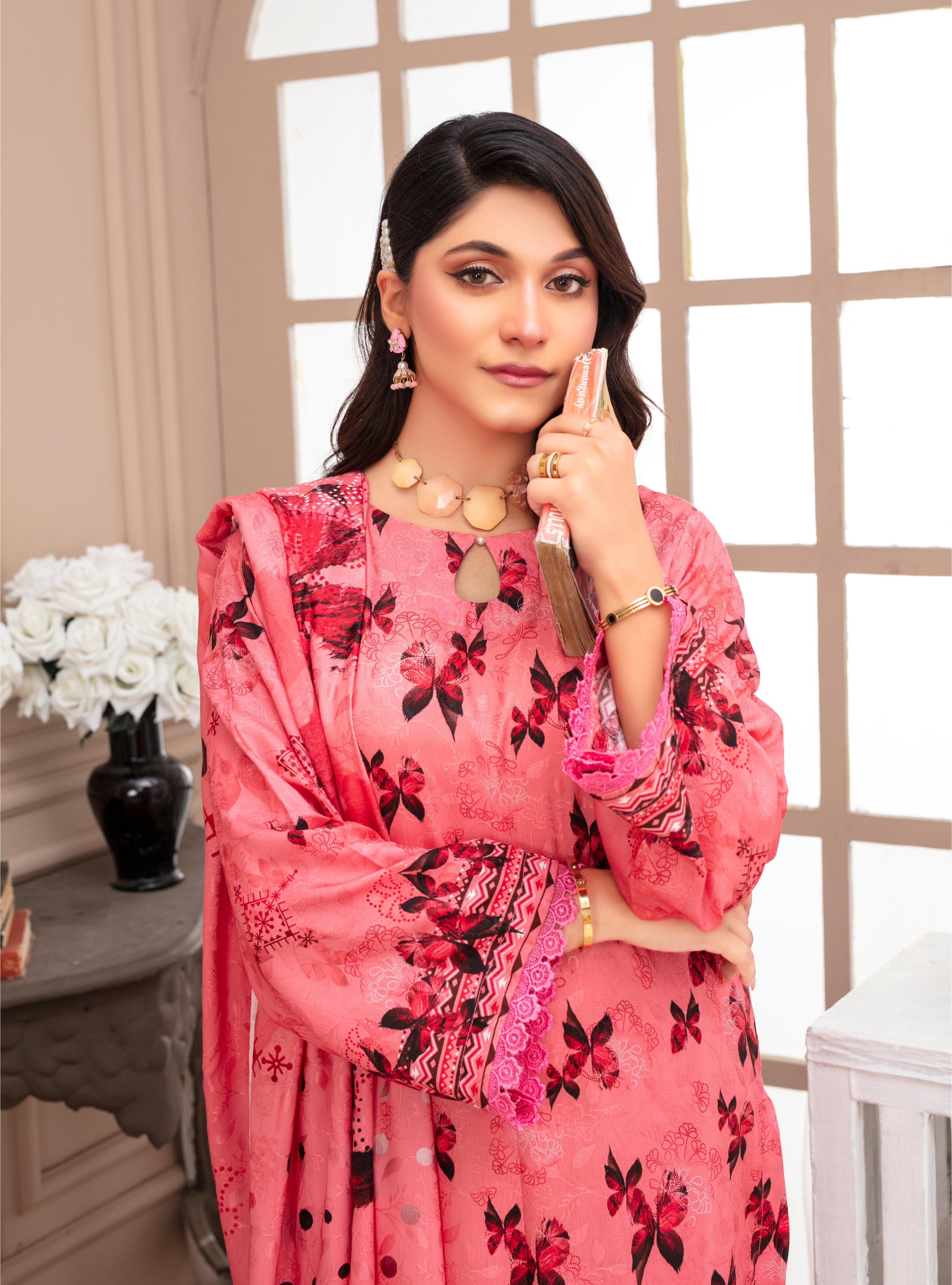 SASSI Viscose EMB Shirt & Dupatta Vol-2452