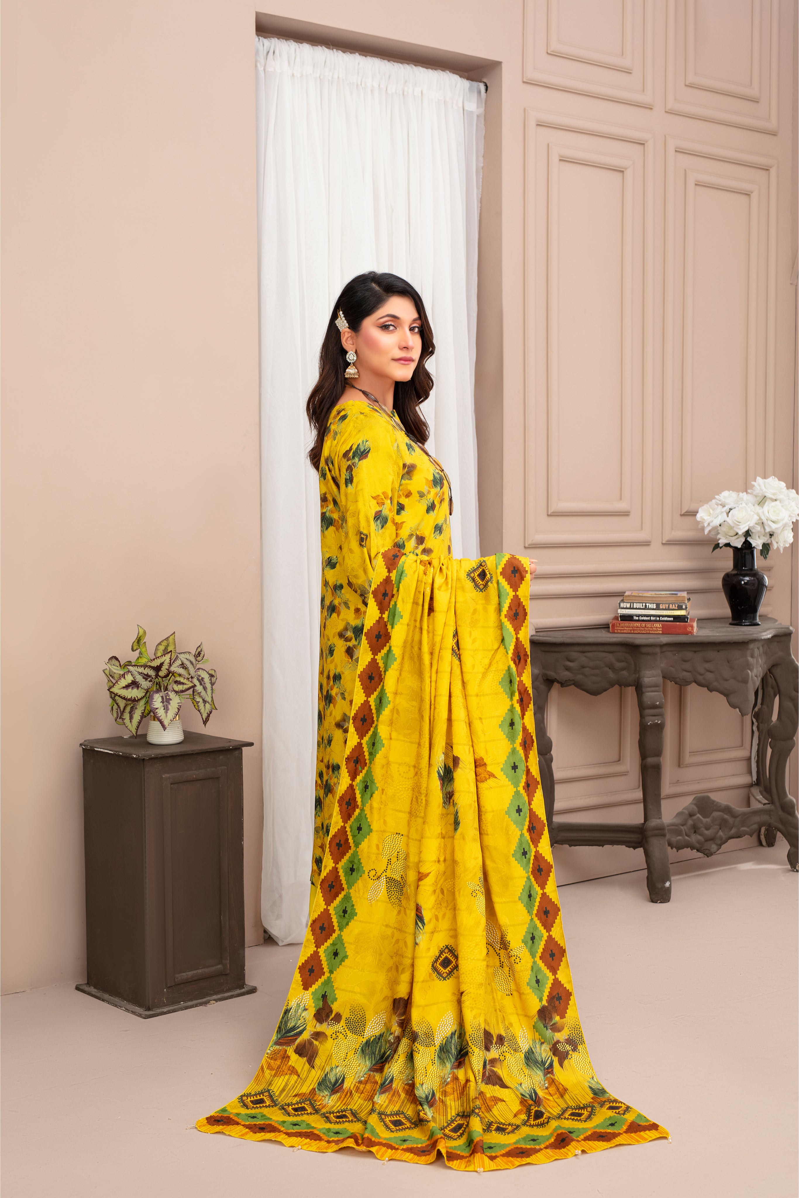SASSI Viscose EMB Shirt & Dupatta Vol-2452