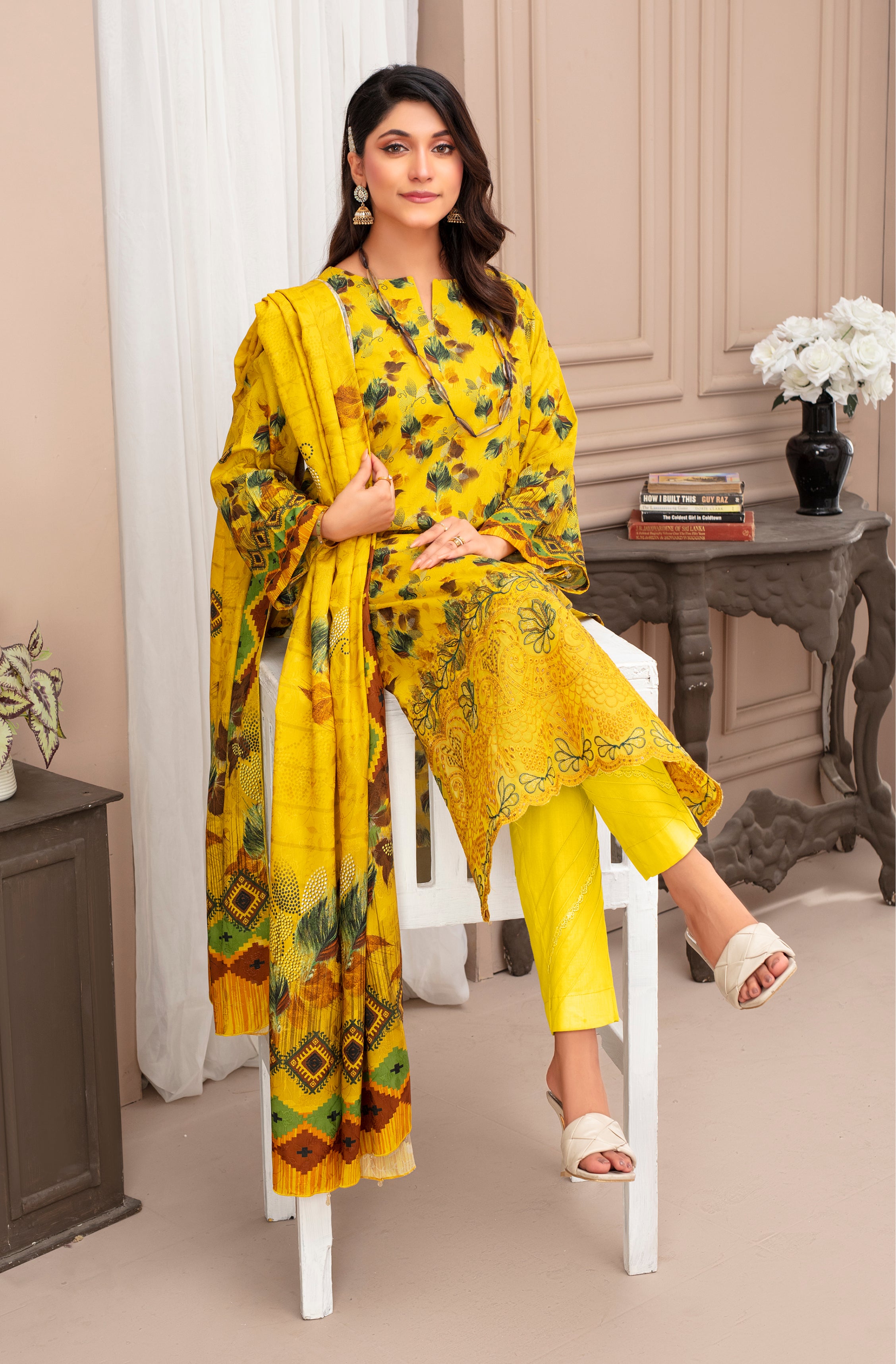 SASSI Viscose EMB Shirt & Dupatta Vol-2452