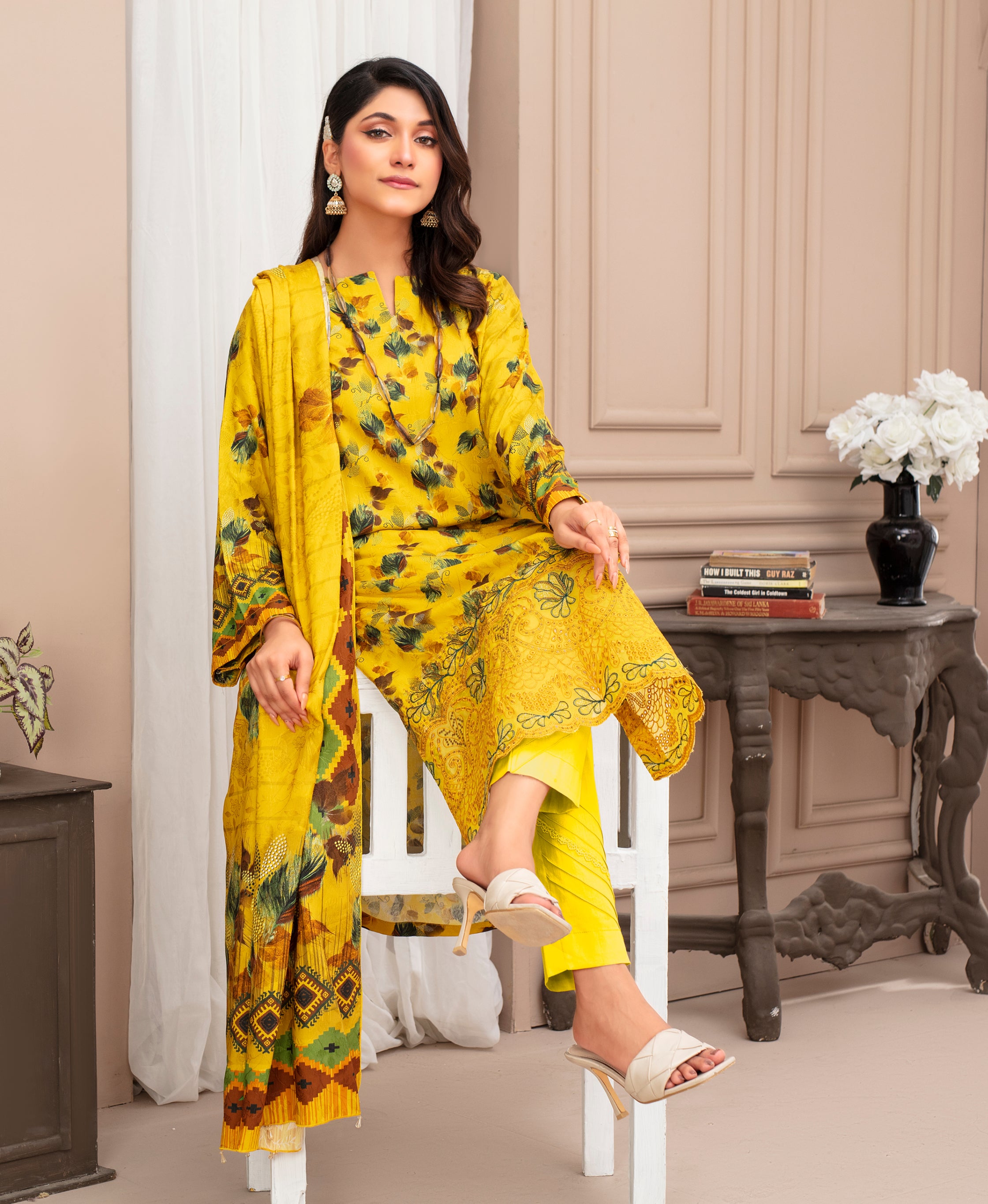 SASSI Viscose EMB Shirt & Dupatta Vol-2452