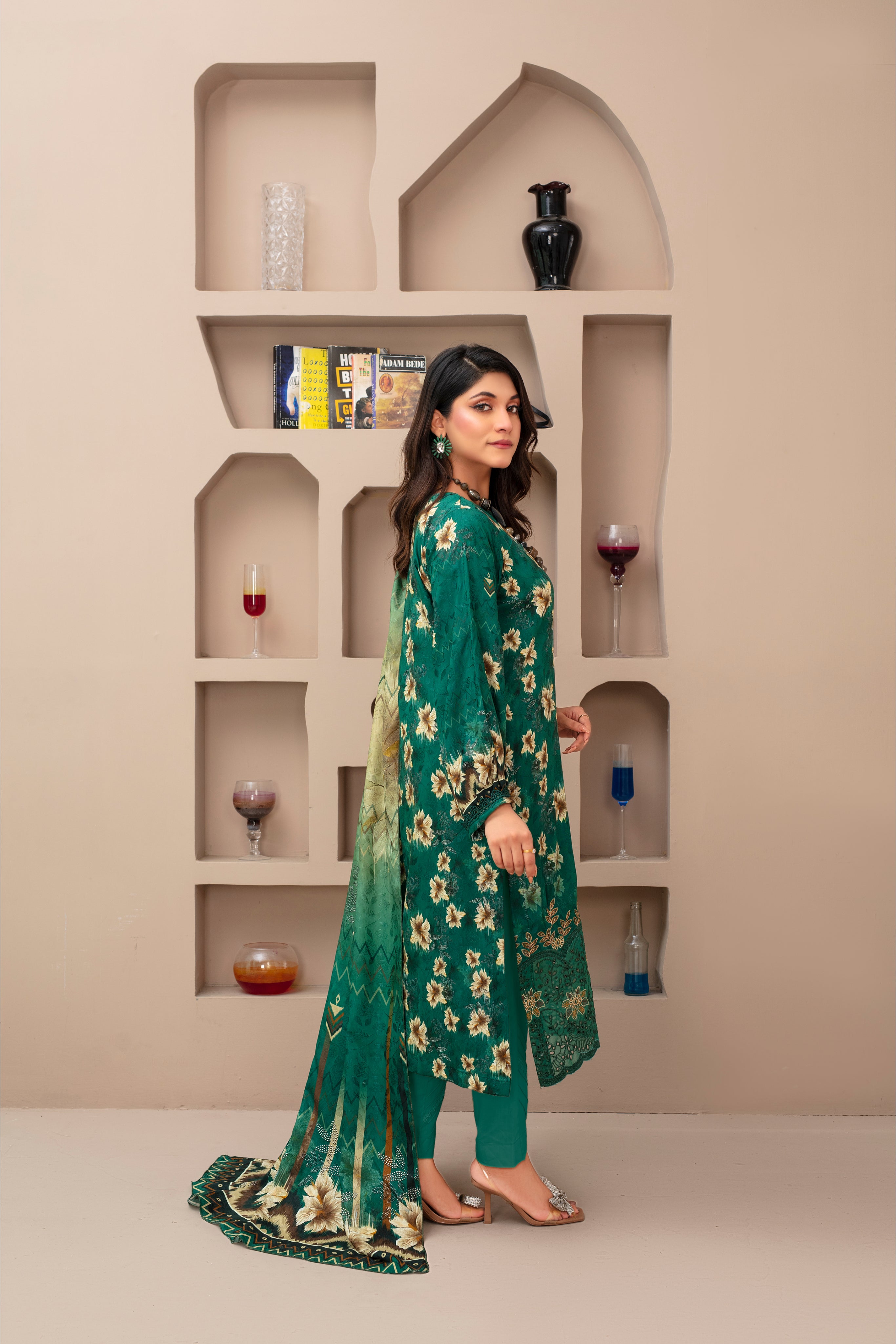 SASSI Viscose EMB Shirt & Dupatta Vol-2452