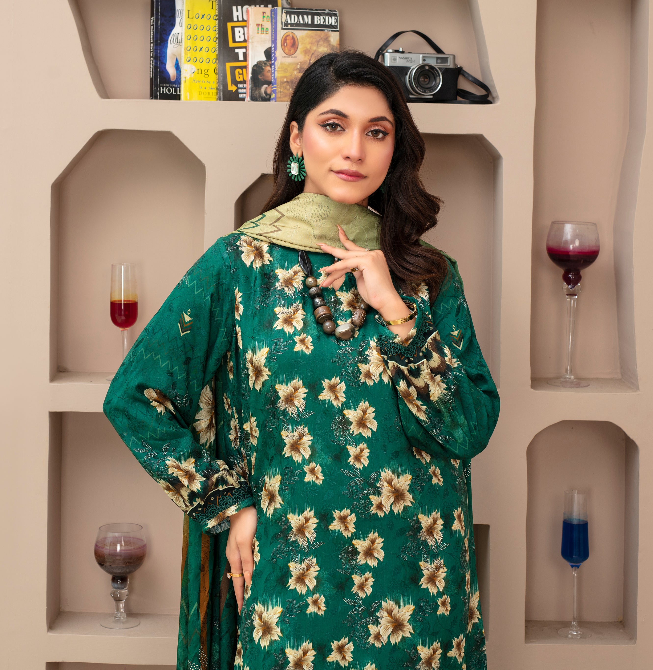 SASSI Viscose EMB Shirt & Dupatta Vol-2452
