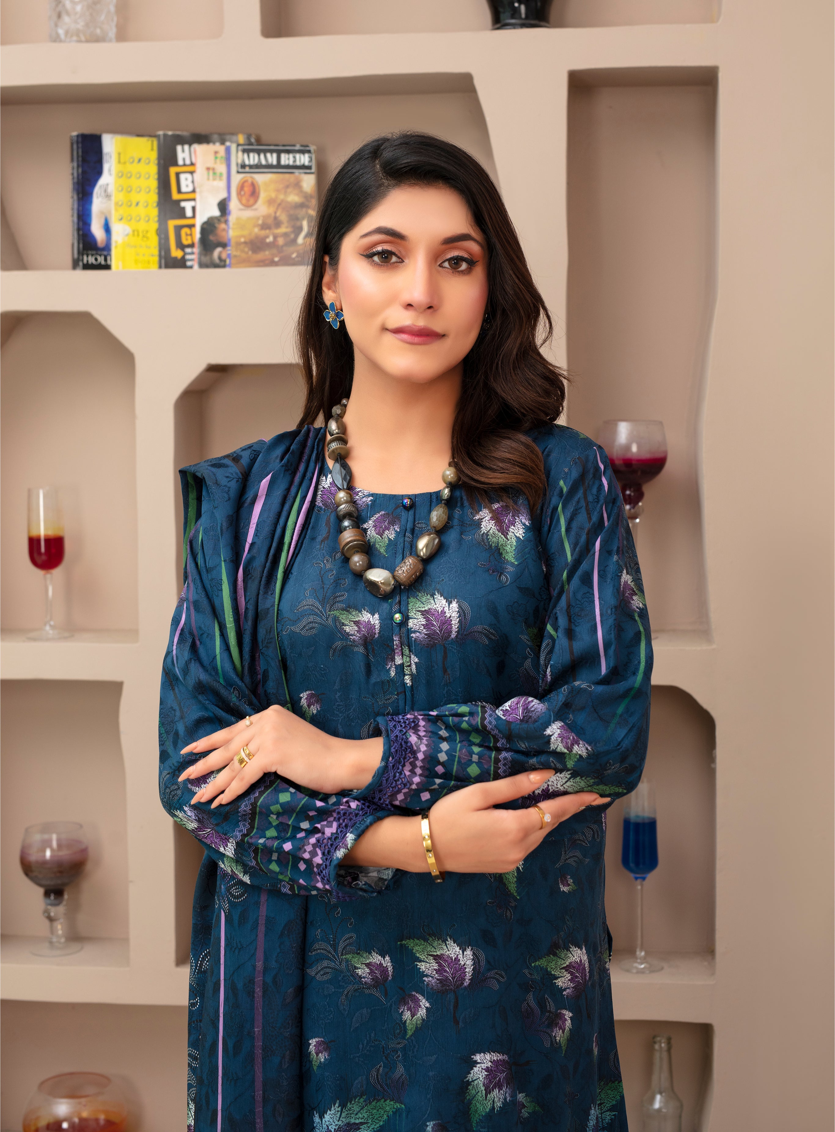 SASSI Viscose EMB Shirt & Dupatta Vol-2452