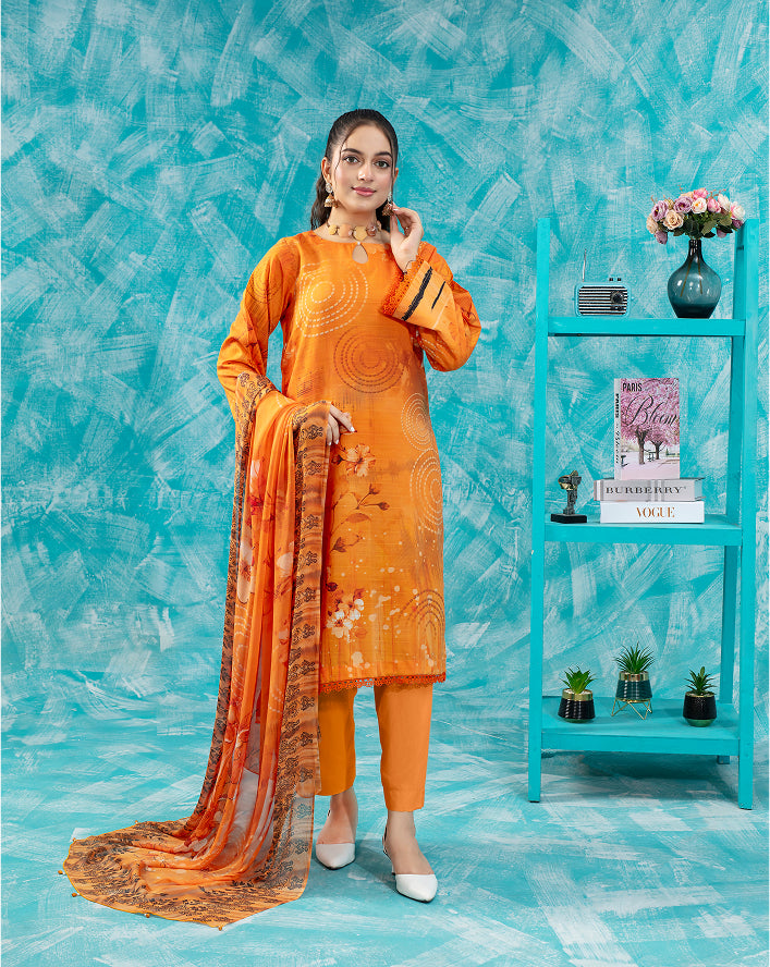 SASSI Viscose PRINT Shirt & Dupatta Vol-2475