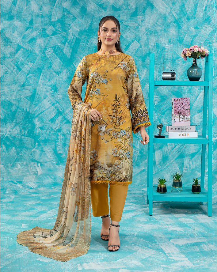 SASSI Viscose PRINT Shirt & Dupatta Vol-2475
