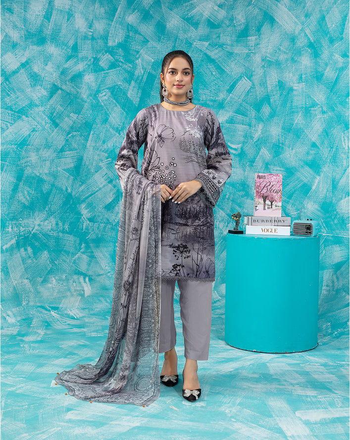 SASSI Viscose PRINT Shirt & Dupatta Vol-2475